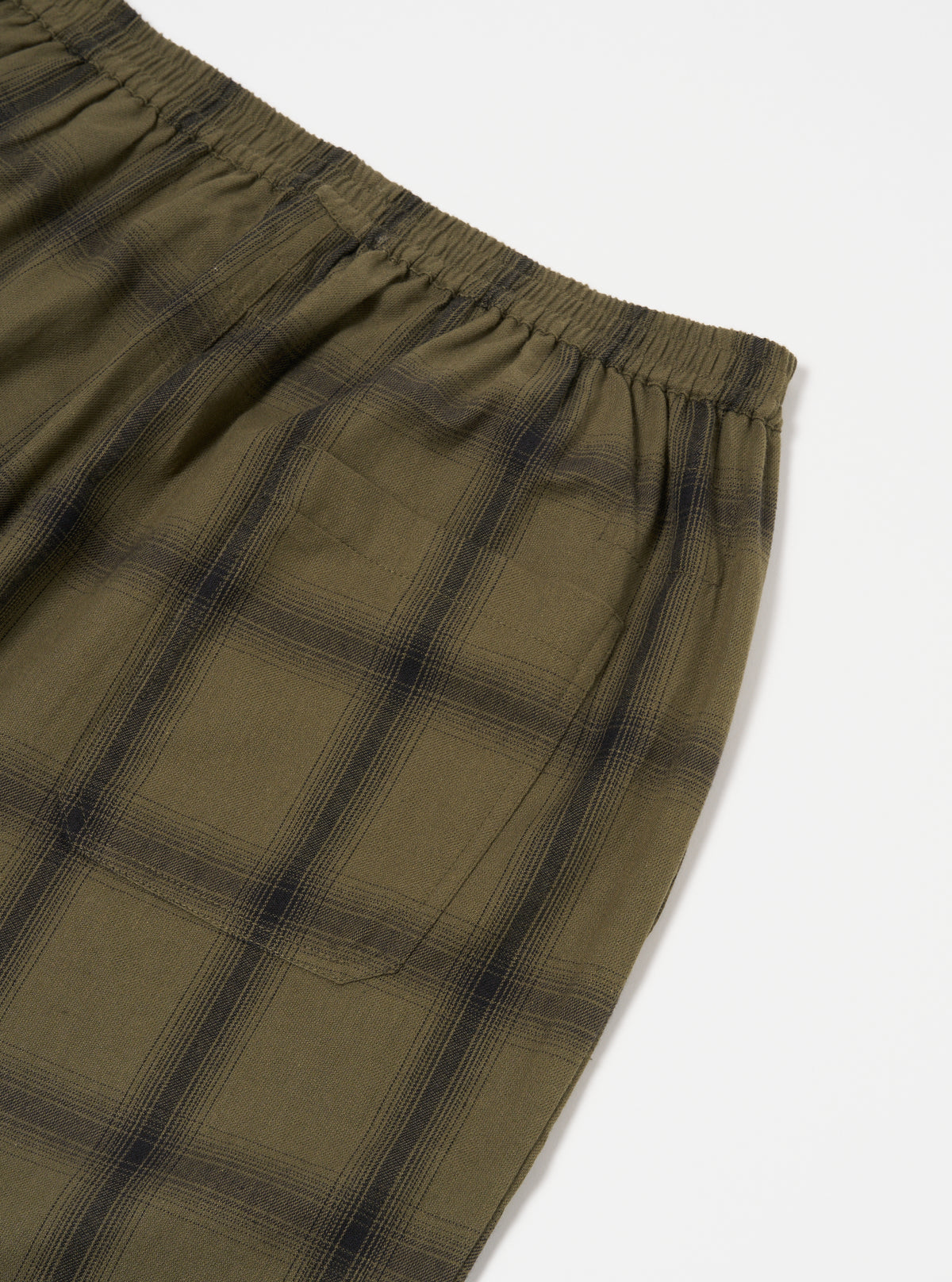 Universal Works Pyjama Pant in Olive Shadow Check