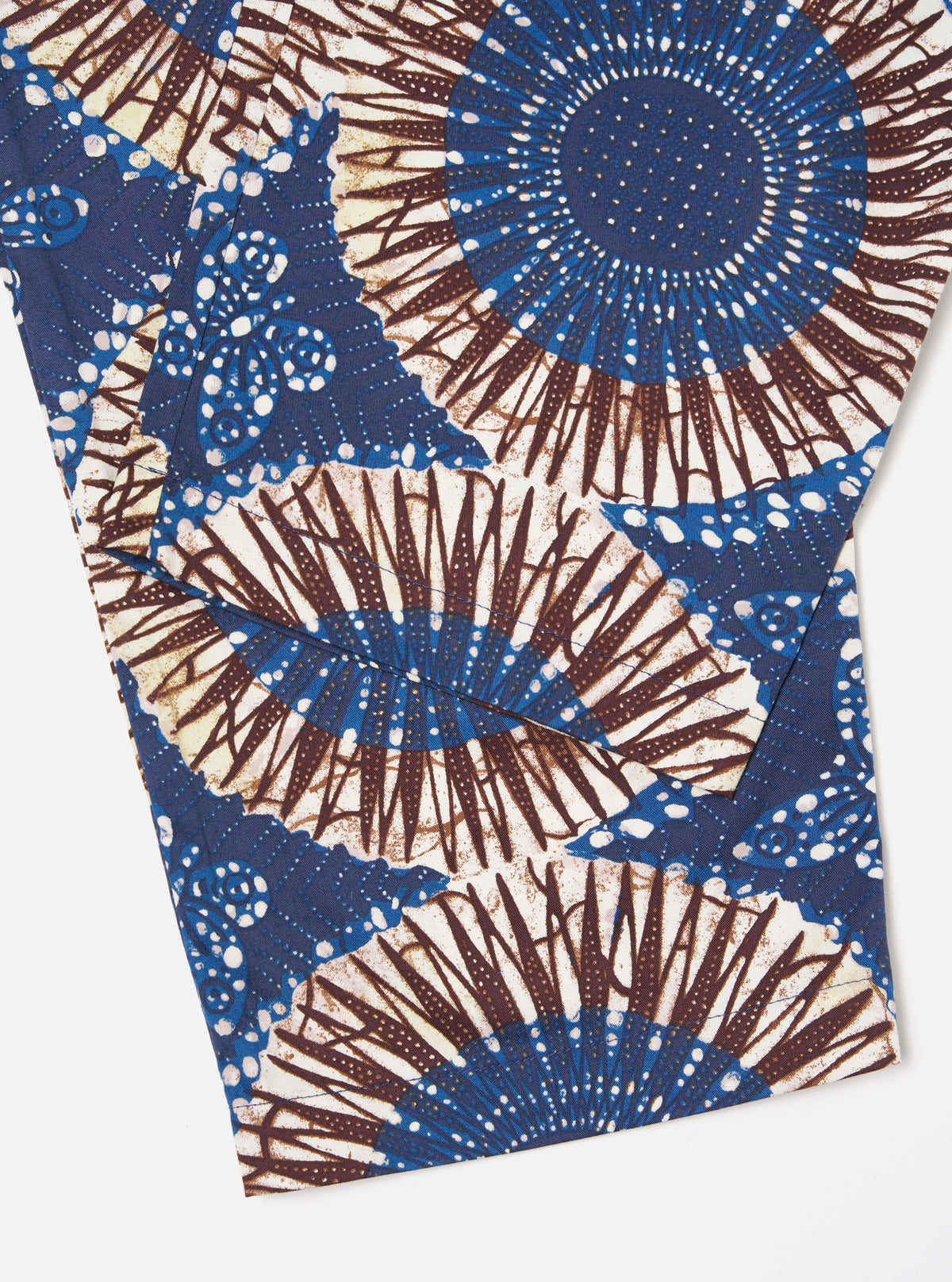 Universal Works Pyjama Pant in Navy Hokkoh Print