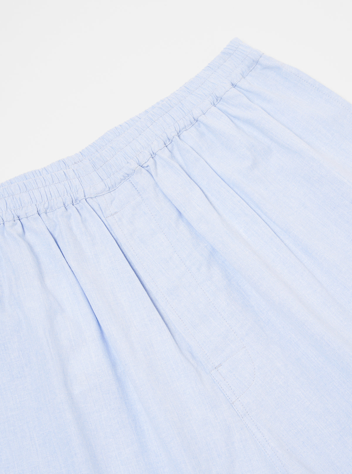 Universal Works Pyjama Short in Ice Blue Recycled Cotton