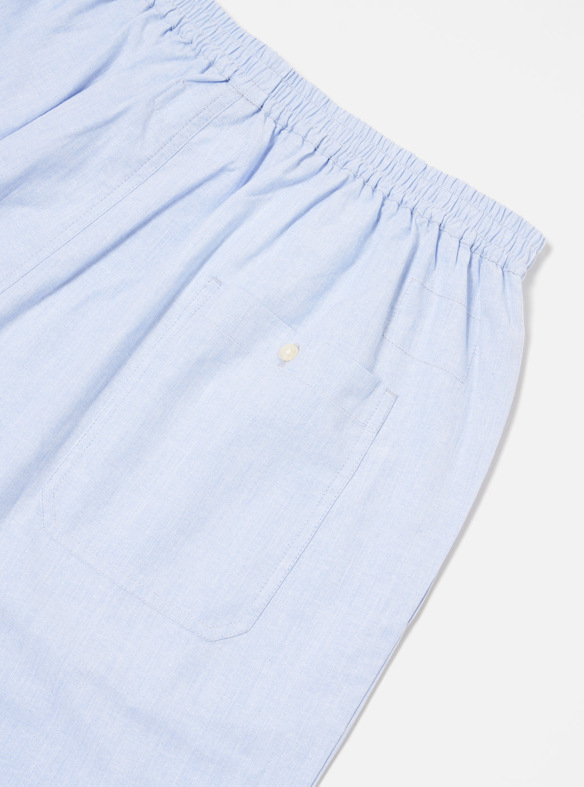 Universal Works Pyjama Short in Ice Blue Recycled Cotton