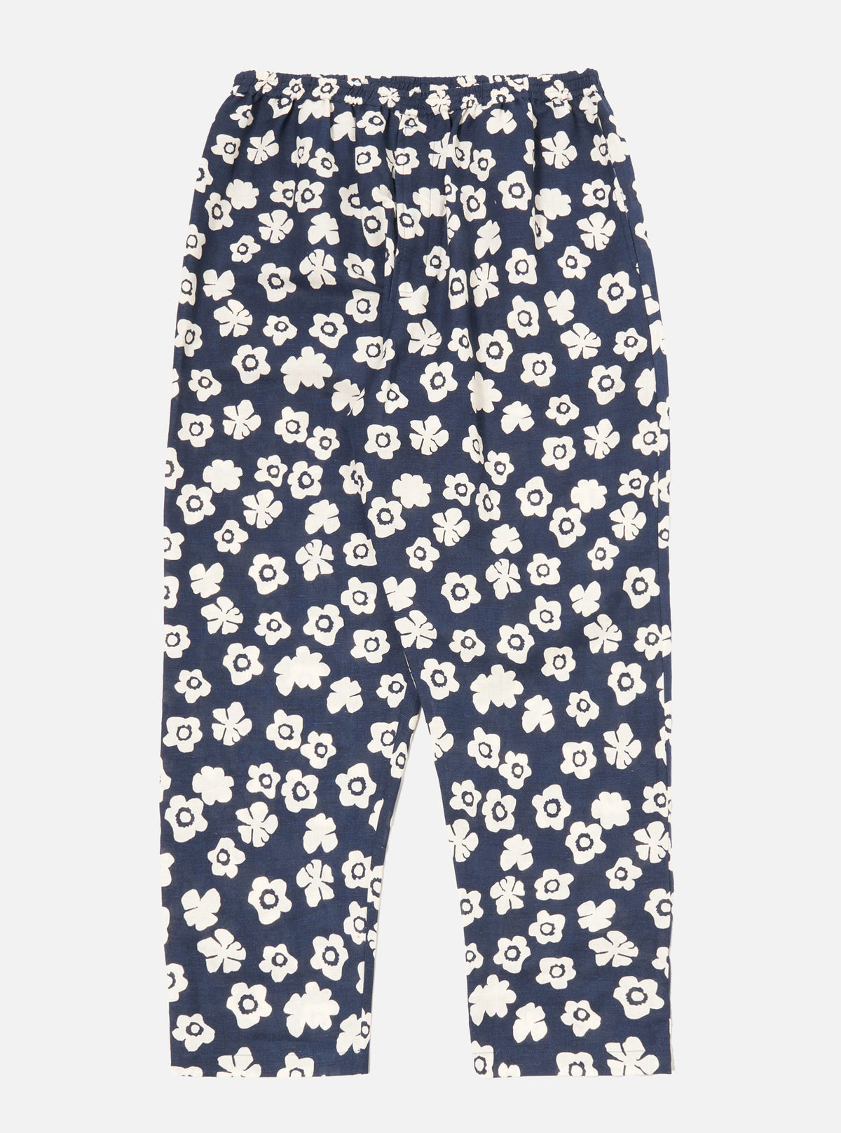 Universal Works Long Pyjama Set in Navy Flower Print