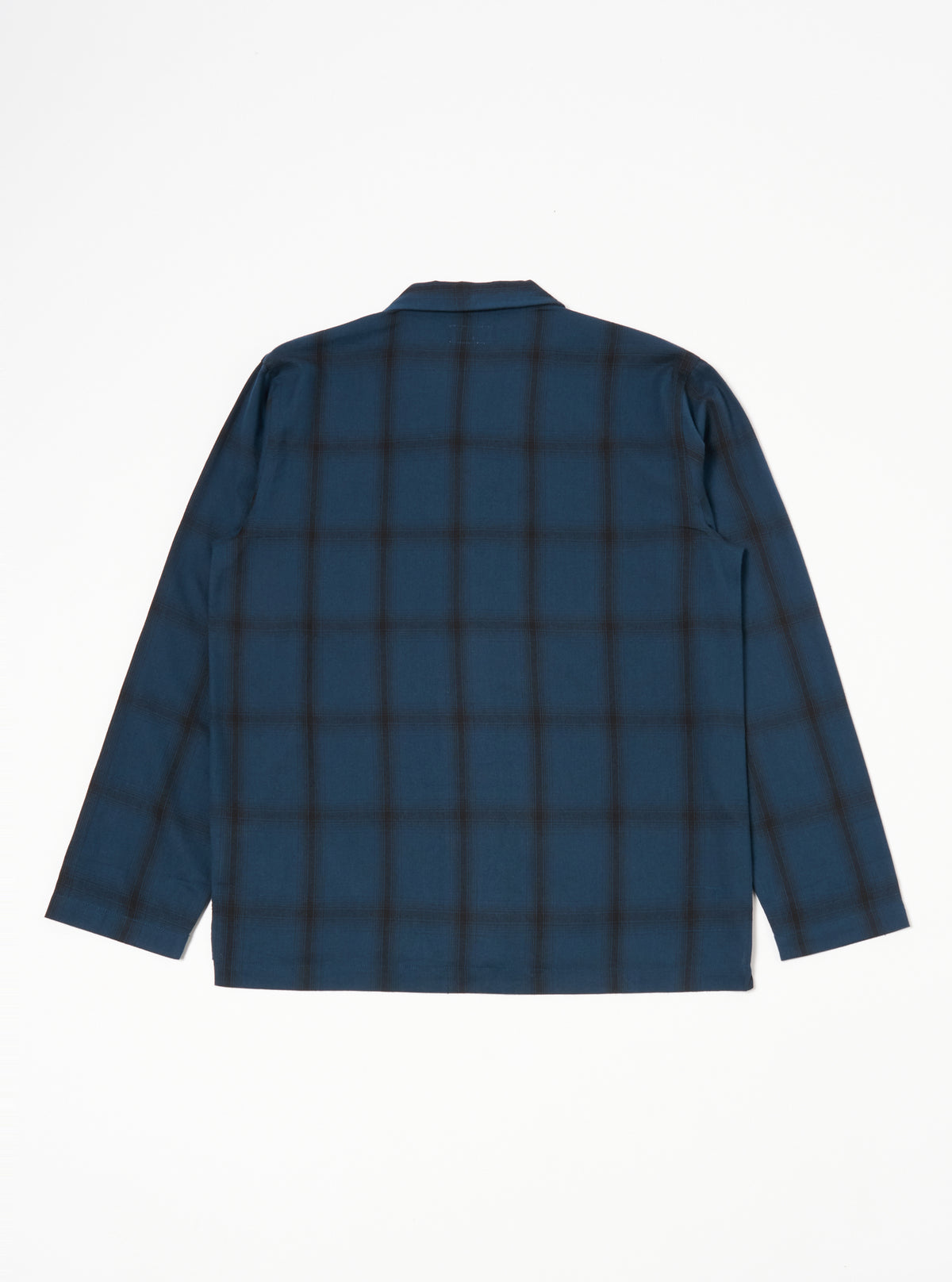 Universal Works Long Pyjama Set in Navy Shadow Check