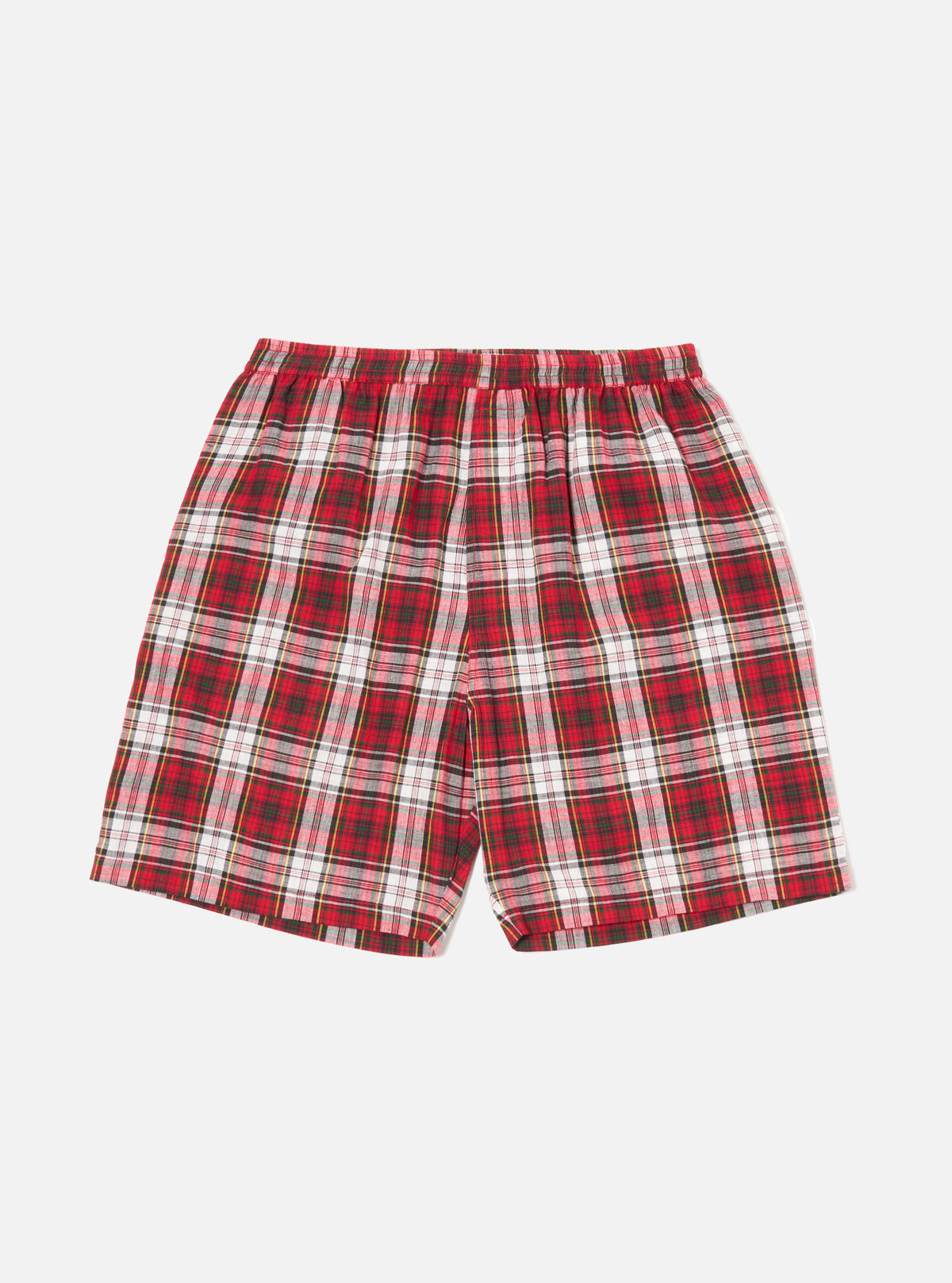 Universal Works Short Pyjama Set in Red Madras Check