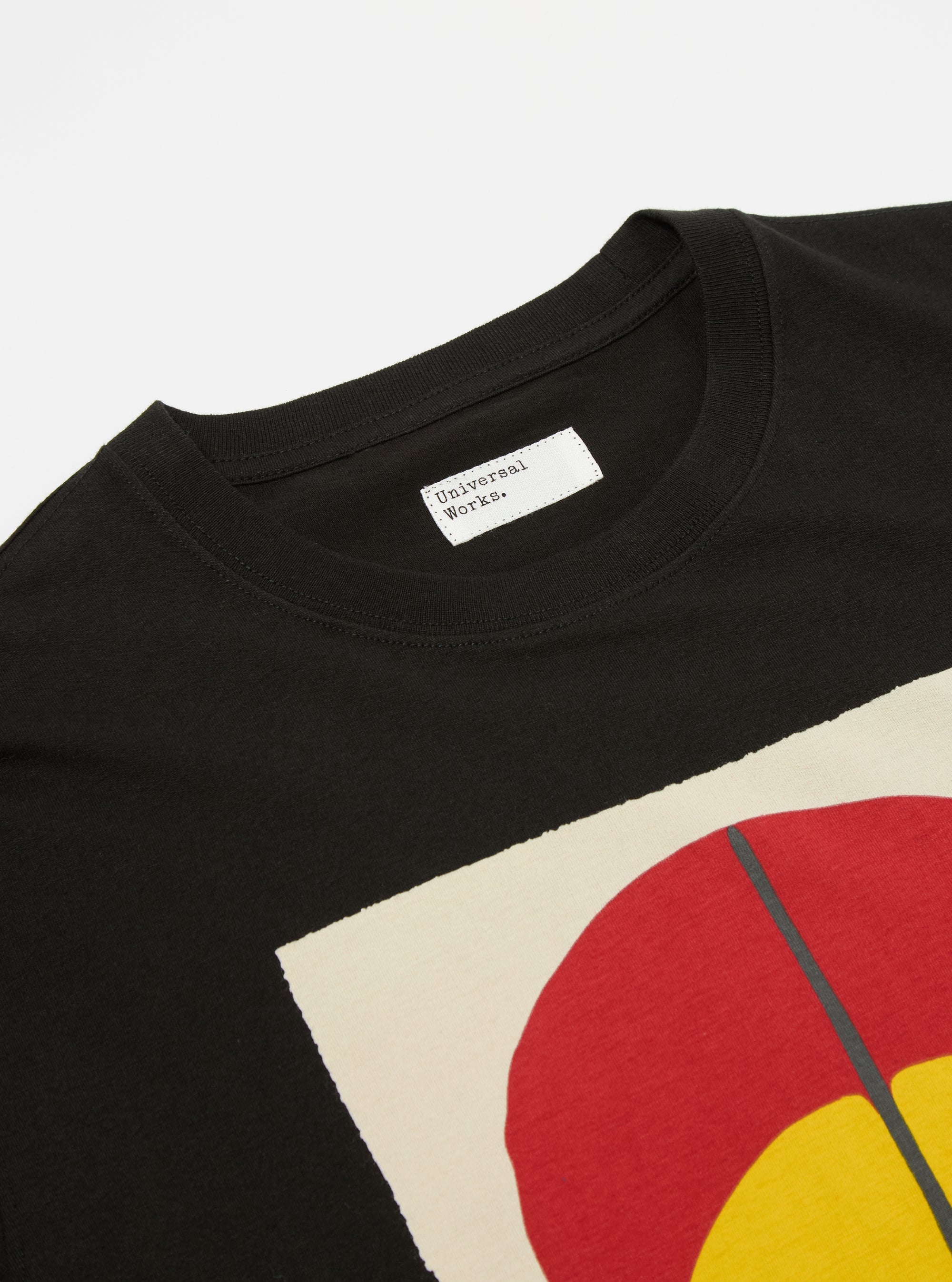 Kojo Marfo x Universal Works Print Tee in Black Cotton