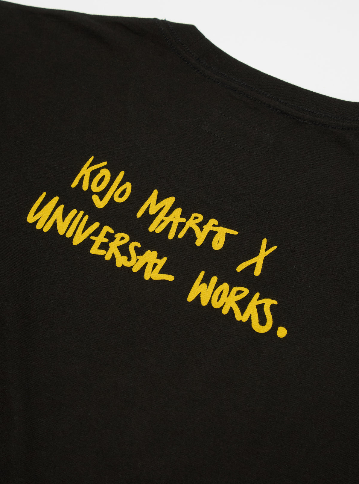 Kojo Marfo x Universal Works Print Tee in Black Cotton