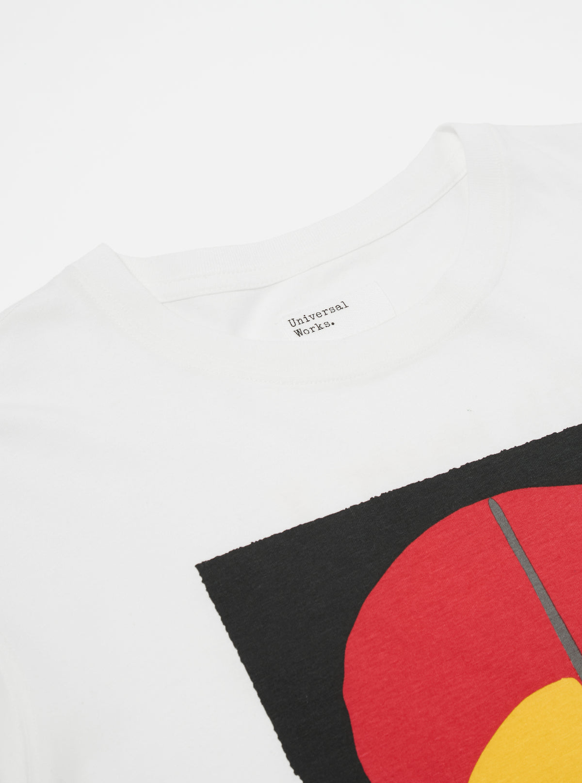 Kojo Marfo x Universal Works Print Tee in Ecru Cotton