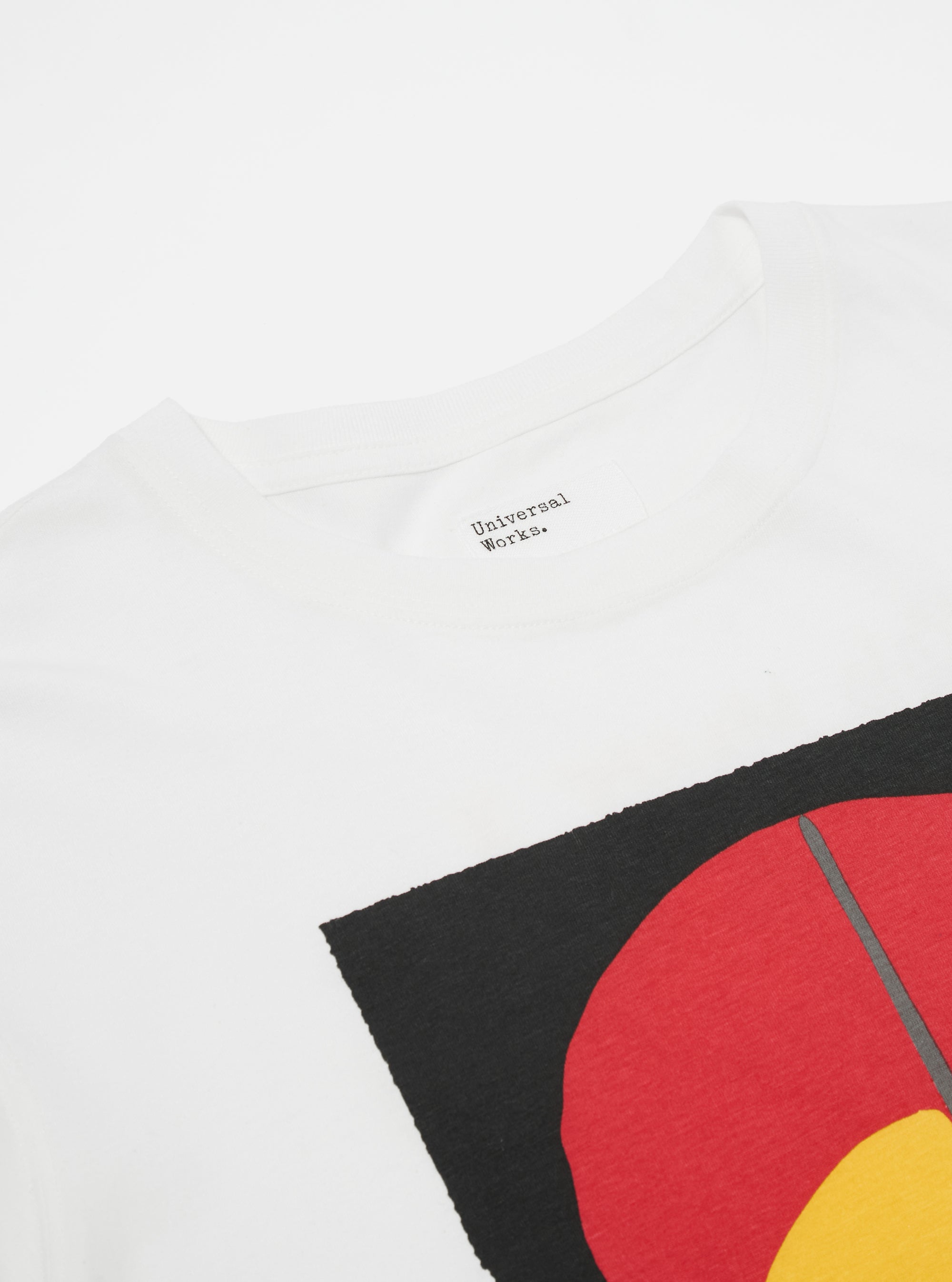 Kojo Marfo x Universal Works Print Tee in Ecru Cotton