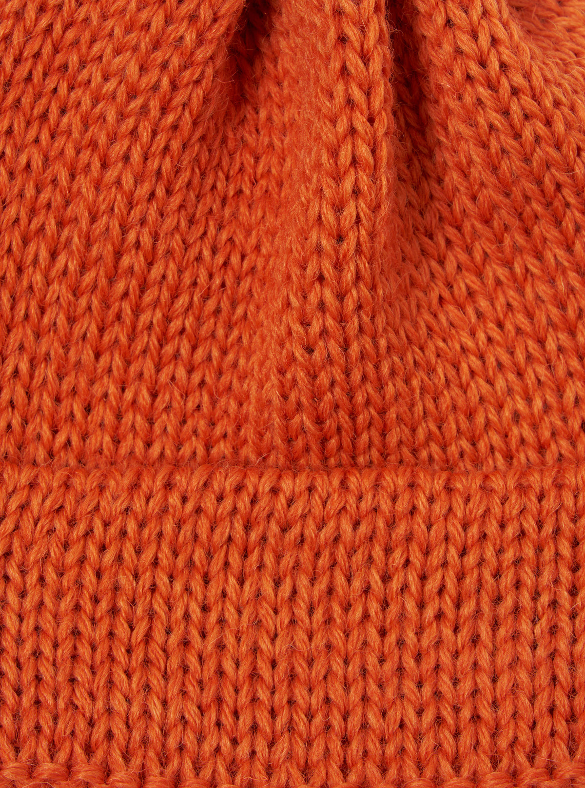 Universal Works Short Watch Cap in Orange British Wool