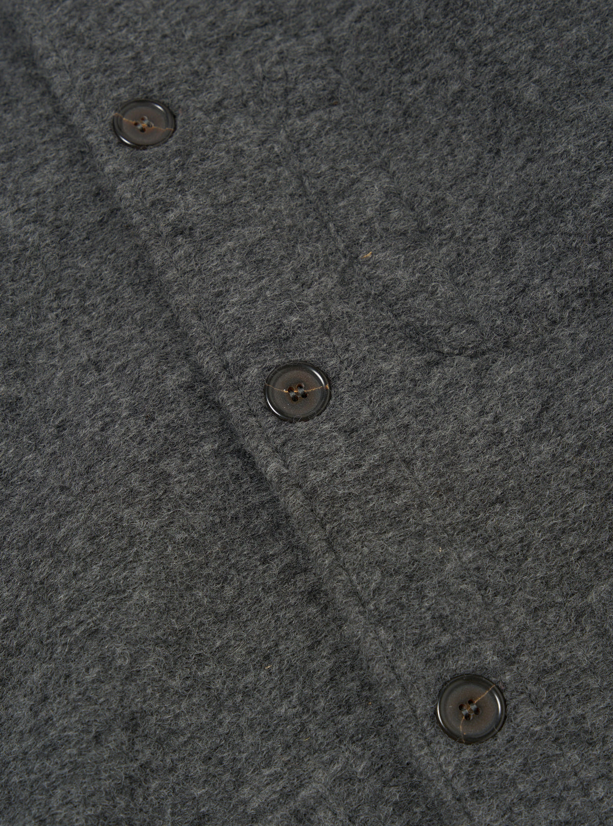 Universal Works Field Jacket in Grey Marl Wool Fleece