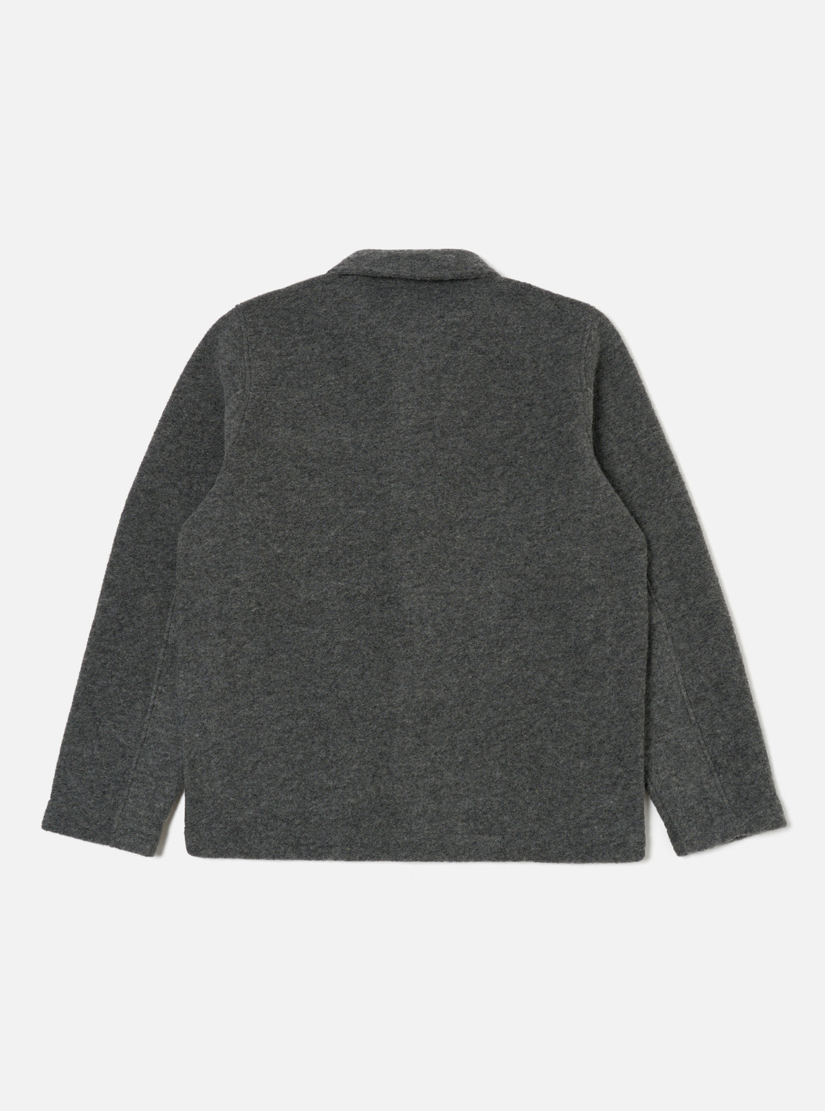 Universal Works Field Jacket in Grey Marl Wool Fleece