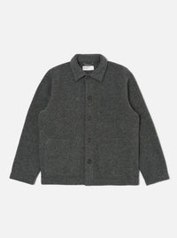 Universal Works Field Jacket in Grey Marl Wool Fleece