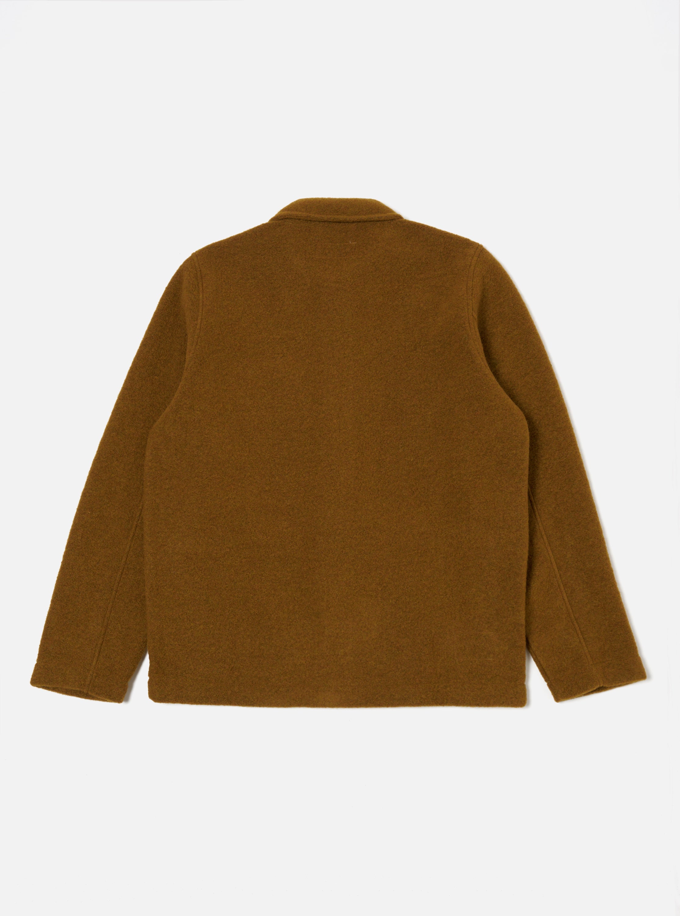 Universal Works Field Jacket in Mustard Wool Fleece