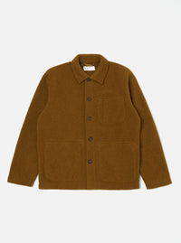 Universal Works Field Jacket in Mustard Wool Fleece