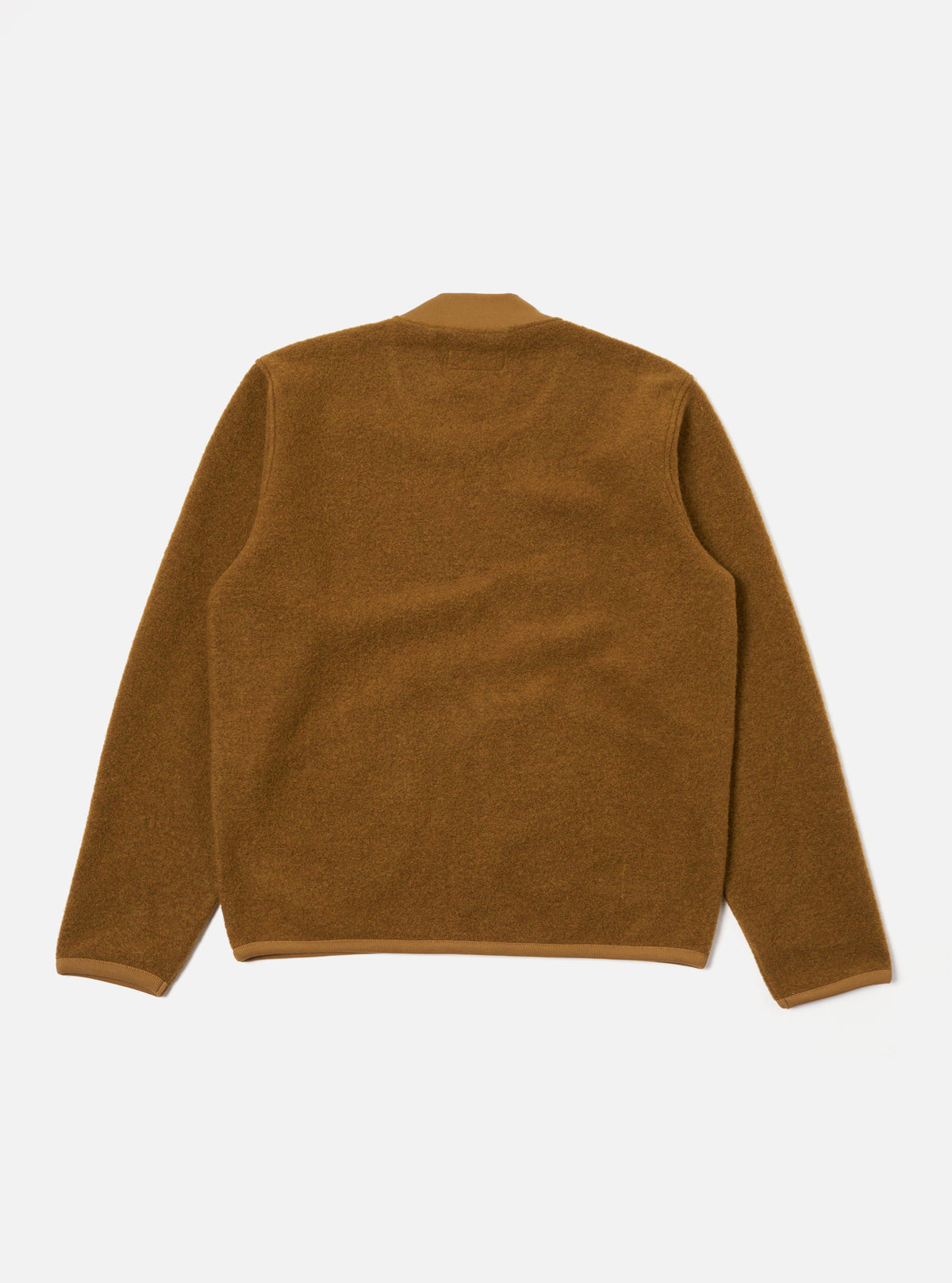 Universal Works Zip Bomber in Mustard Wool Fleece