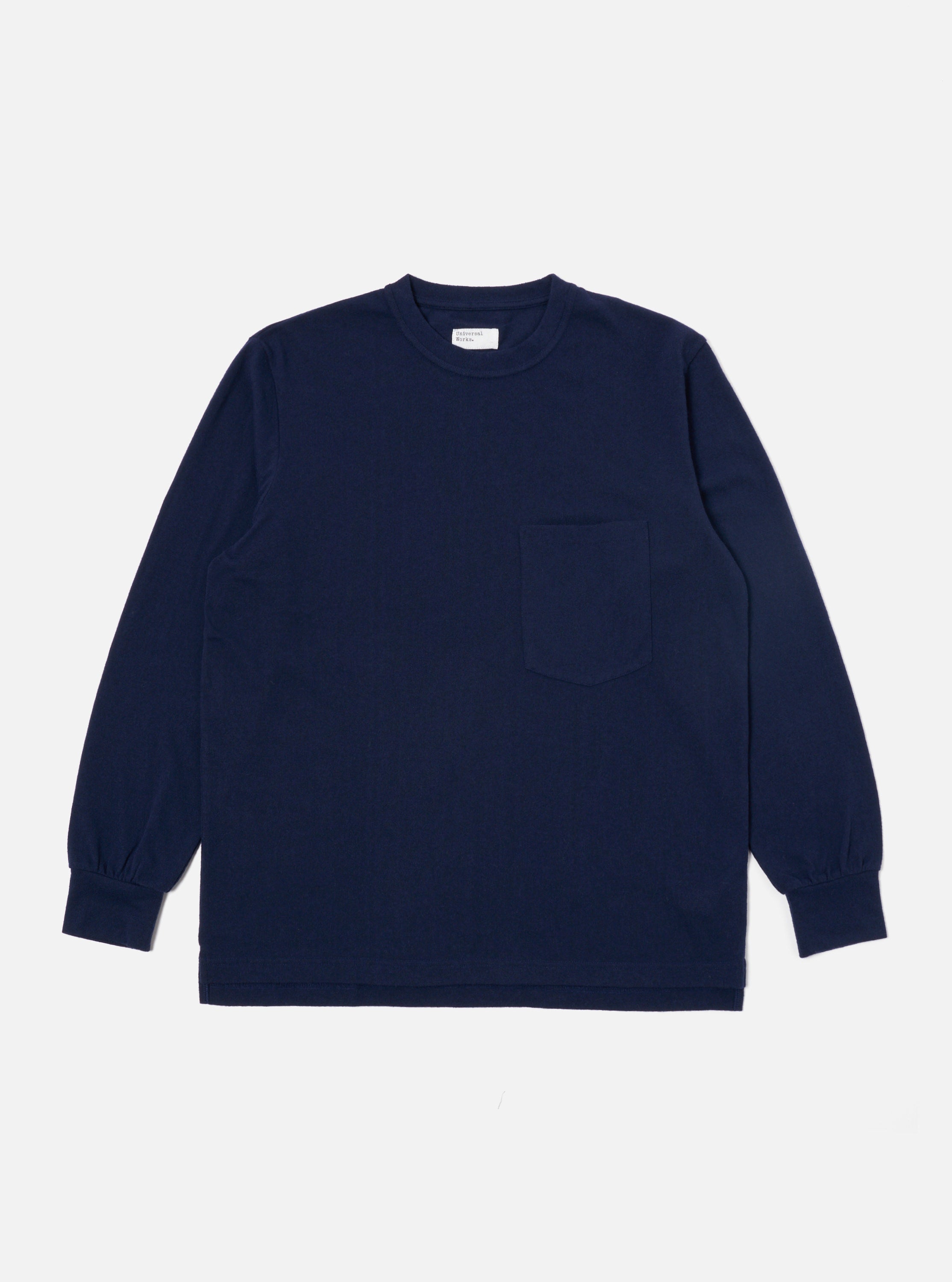 Blue indigo cheapest navy ribbed modal minimalistic oversized longsleeve TUESDAY