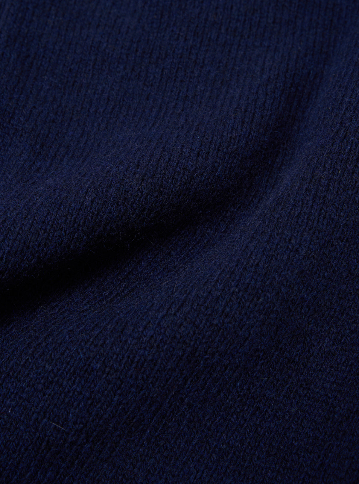 Universal Works David Cardigan in Navy Eco Wool