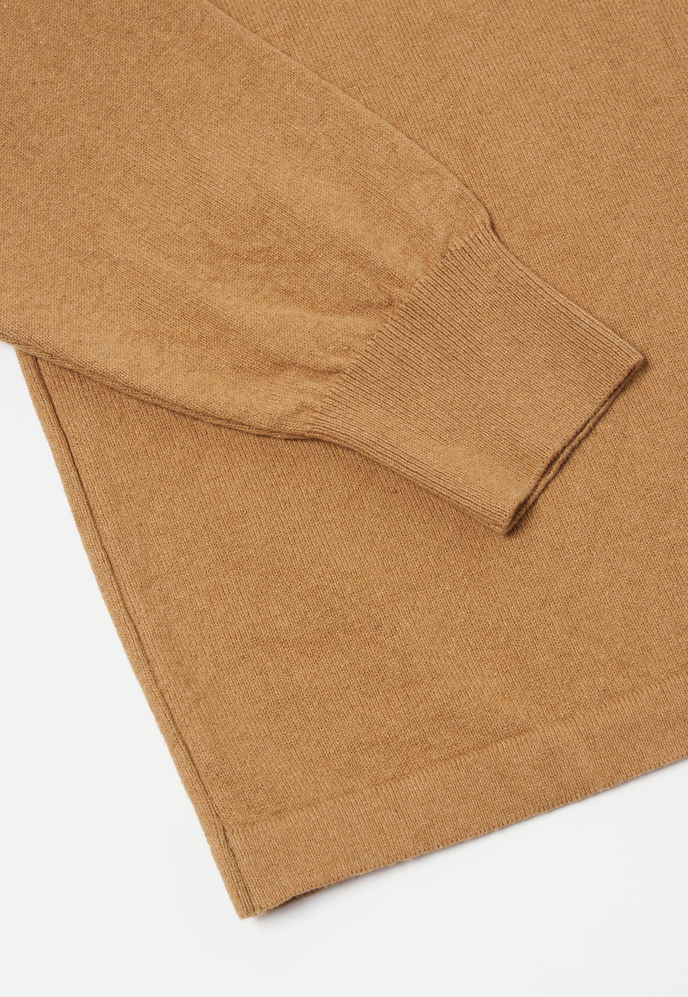 Universal Works L/S Pullover Knit Shirt in Cumin Eco Cotton