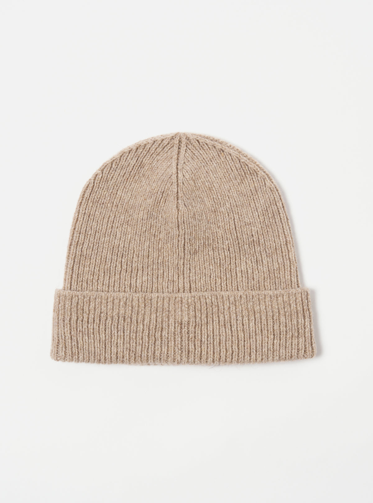 Universal Works Watch Cap in Fawn Eco Wool