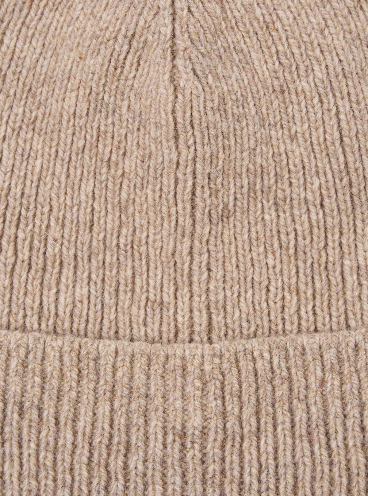 Universal Works Watch Cap in Fawn Eco Wool