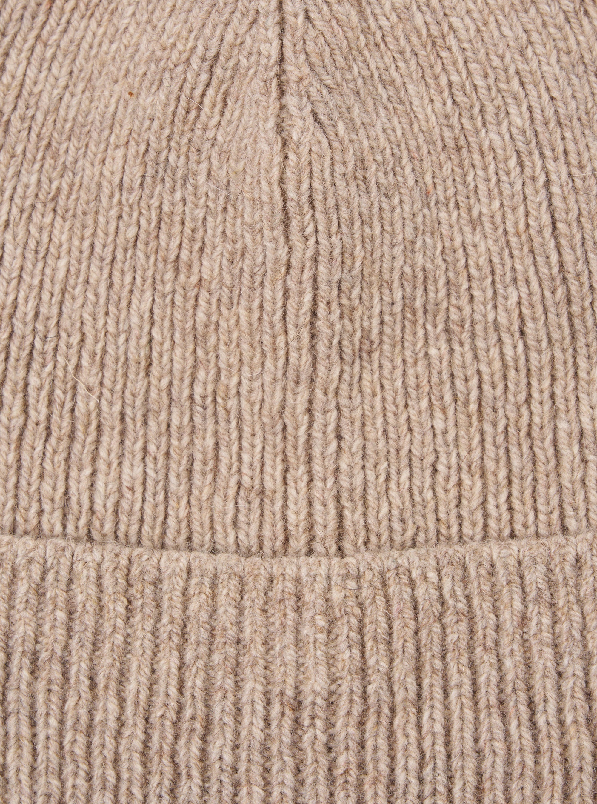 Universal Works Watch Cap in Fawn Eco Wool