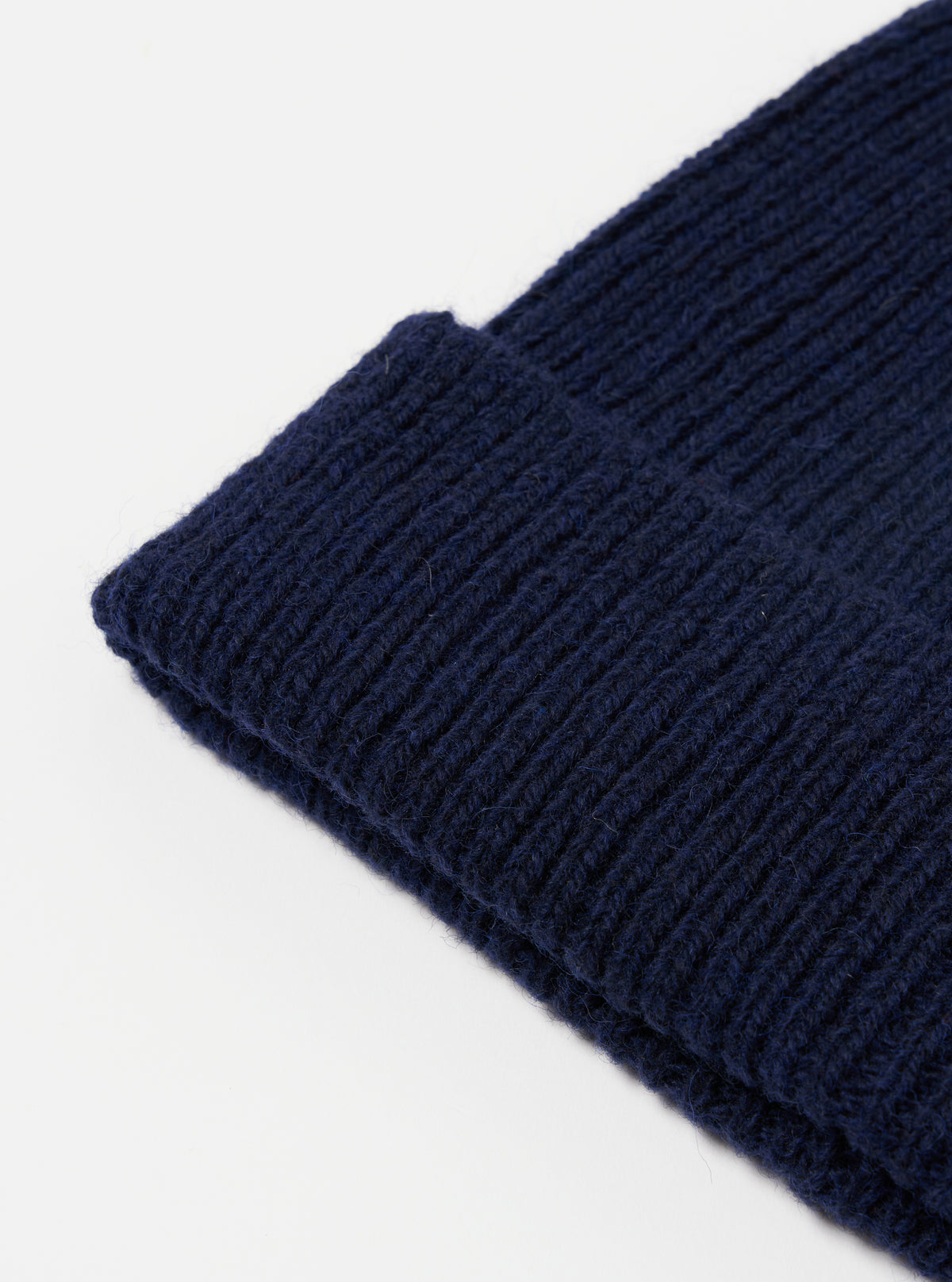 Universal Works Watch Cap in Navy Eco Wool