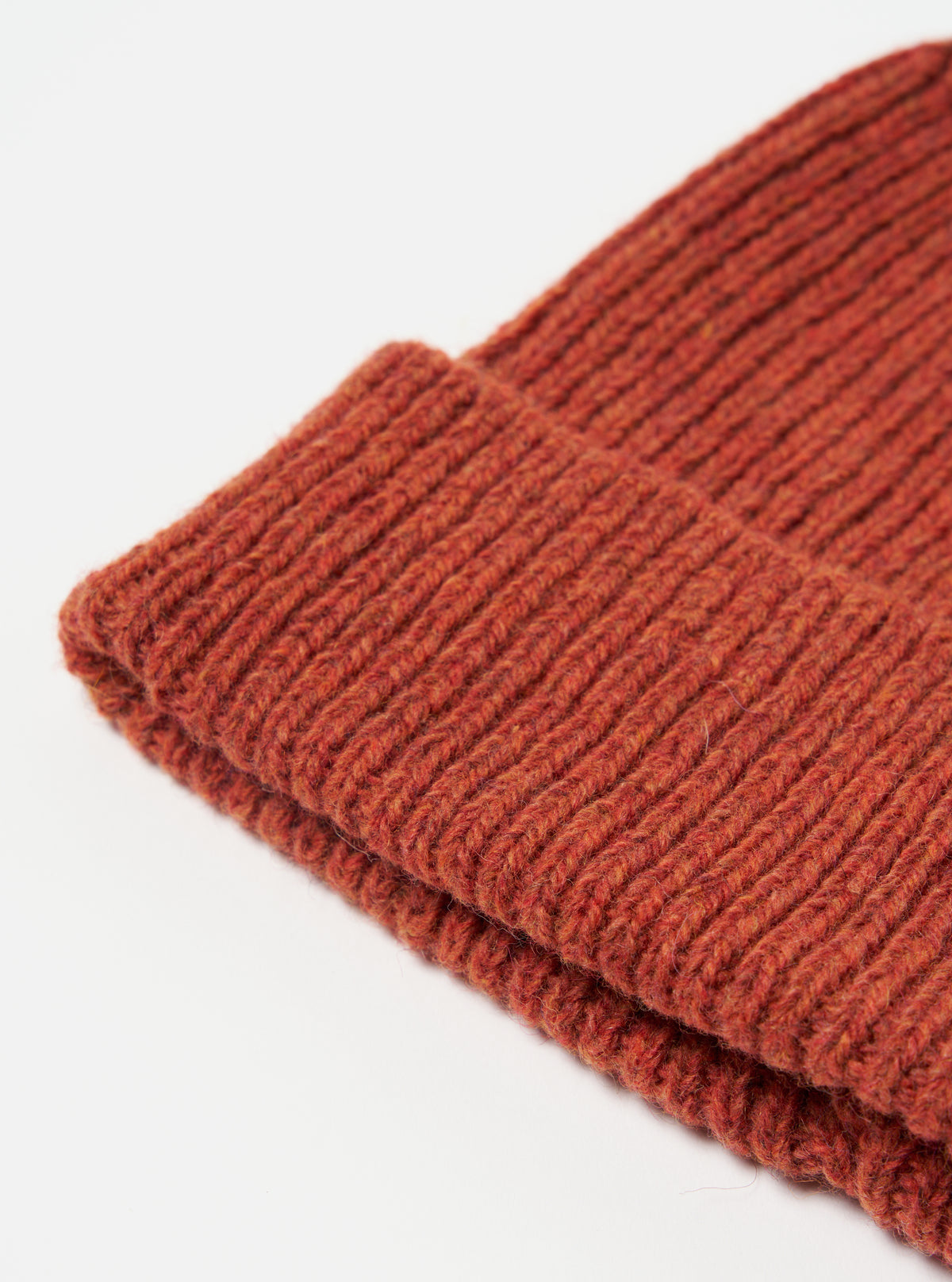 Universal Works Watch Cap in Orange Eco Wool