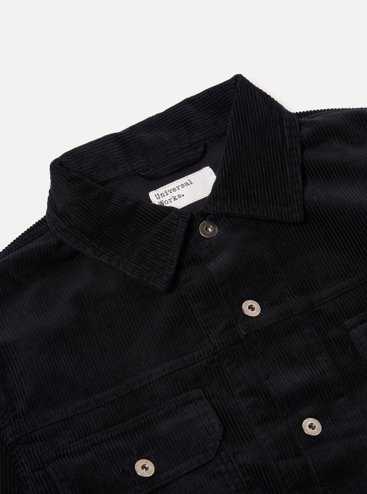 Universal Works Trucker Jacket in Black Cord