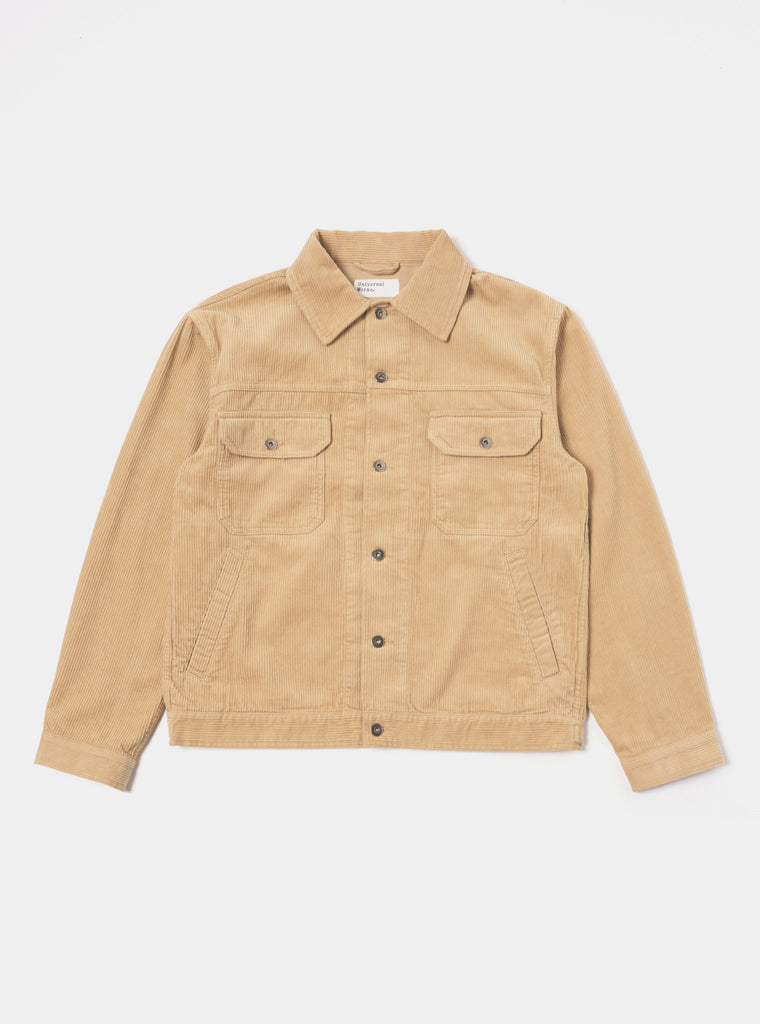 Universal Works Trucker Jacket in Fawn Cord