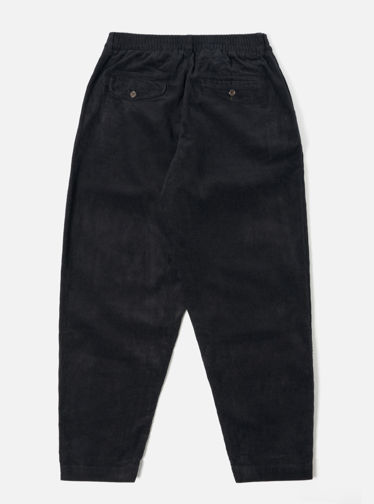 Universal Works Pleated Track Pant in Black Cord