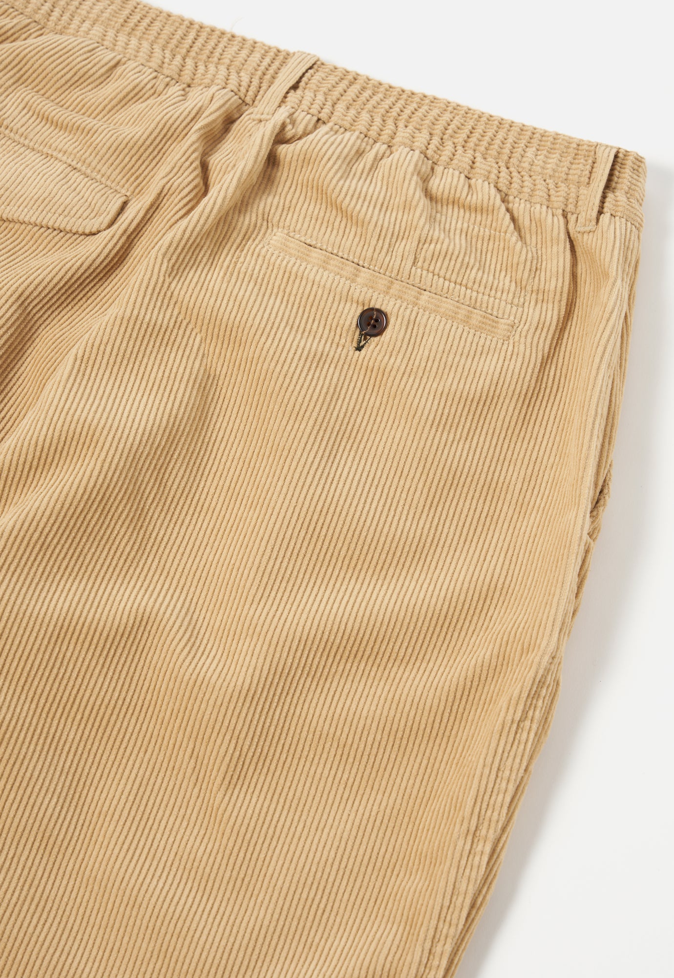 Universal Works Pleated Track Pant in Fawn Cord