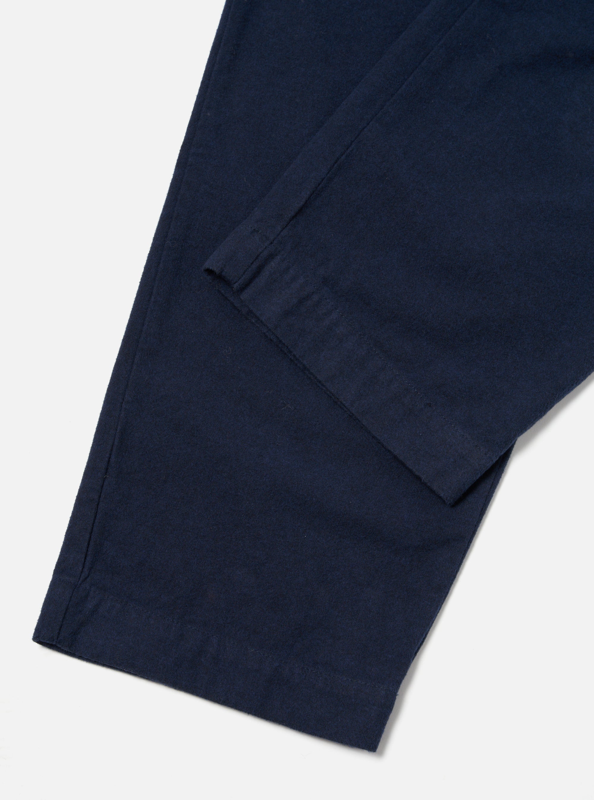 Universal Works Duke Pant in Navy Nebraska Cotton