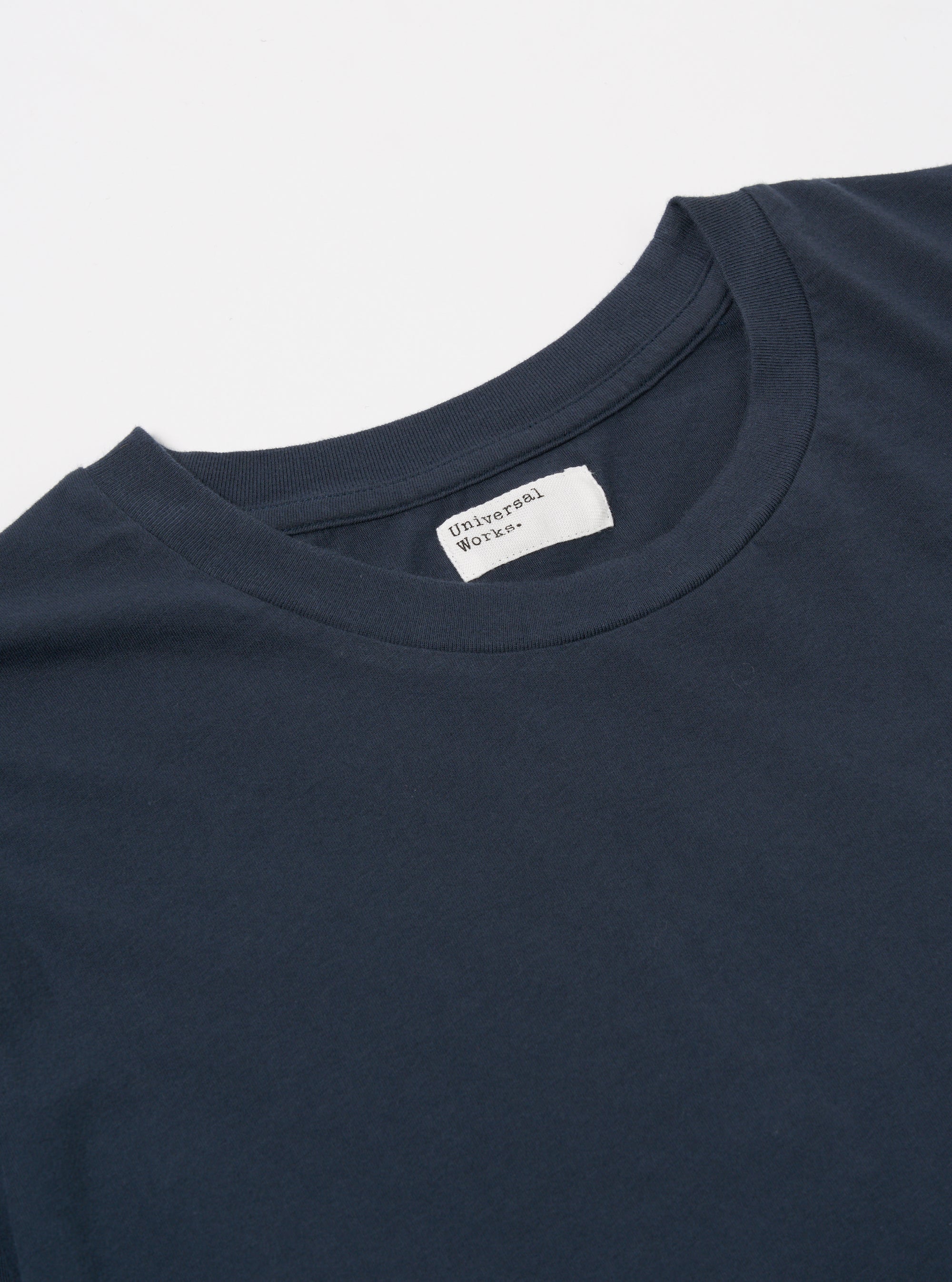 Universal Works L/S Tee in Navy Organic Jersey