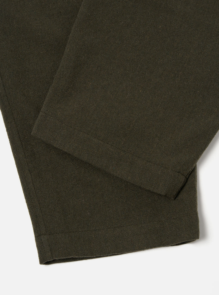 Universal Works Oxford Pant in Olive Recycled Soft Wool