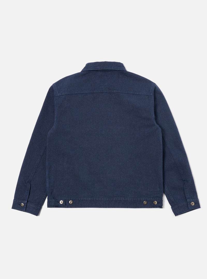 Universal Works Trucker Jacket in Indigo Recycled Denim