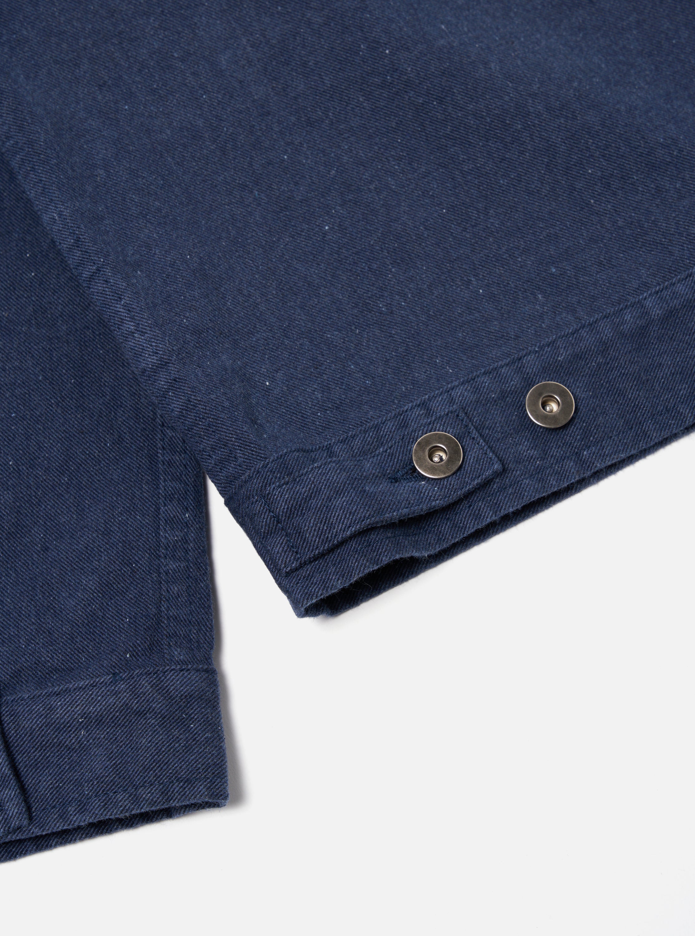 Universal Works Trucker Jacket in Indigo Recycled Denim