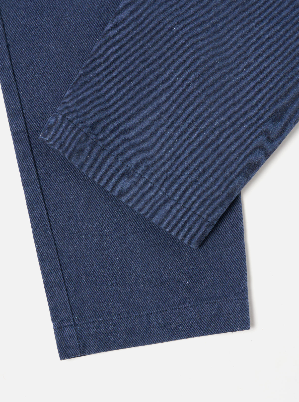 Universal Works Military Chino in Indigo Recycled Denim