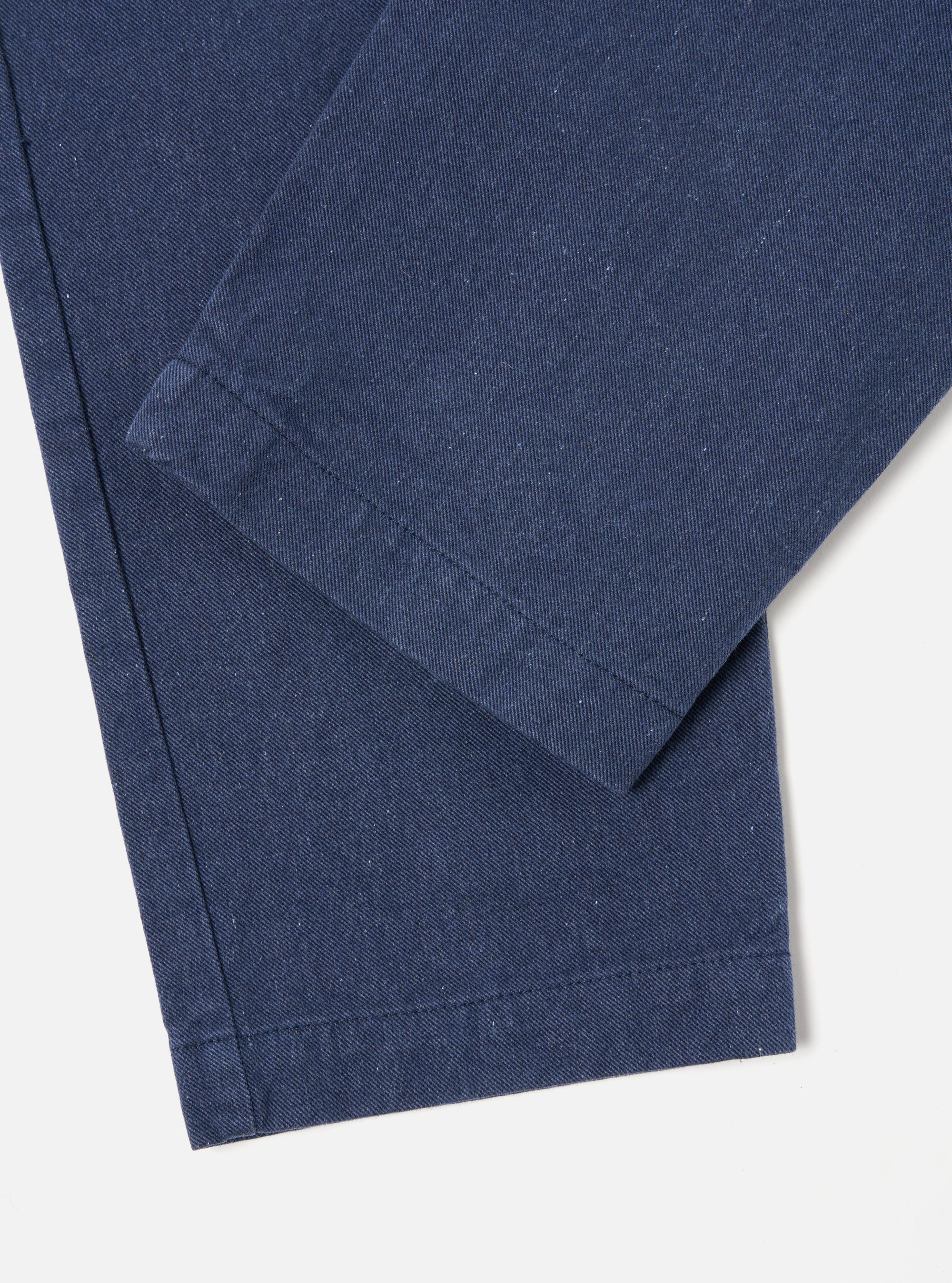 Universal Works Military Chino in Indigo Recycled Denim