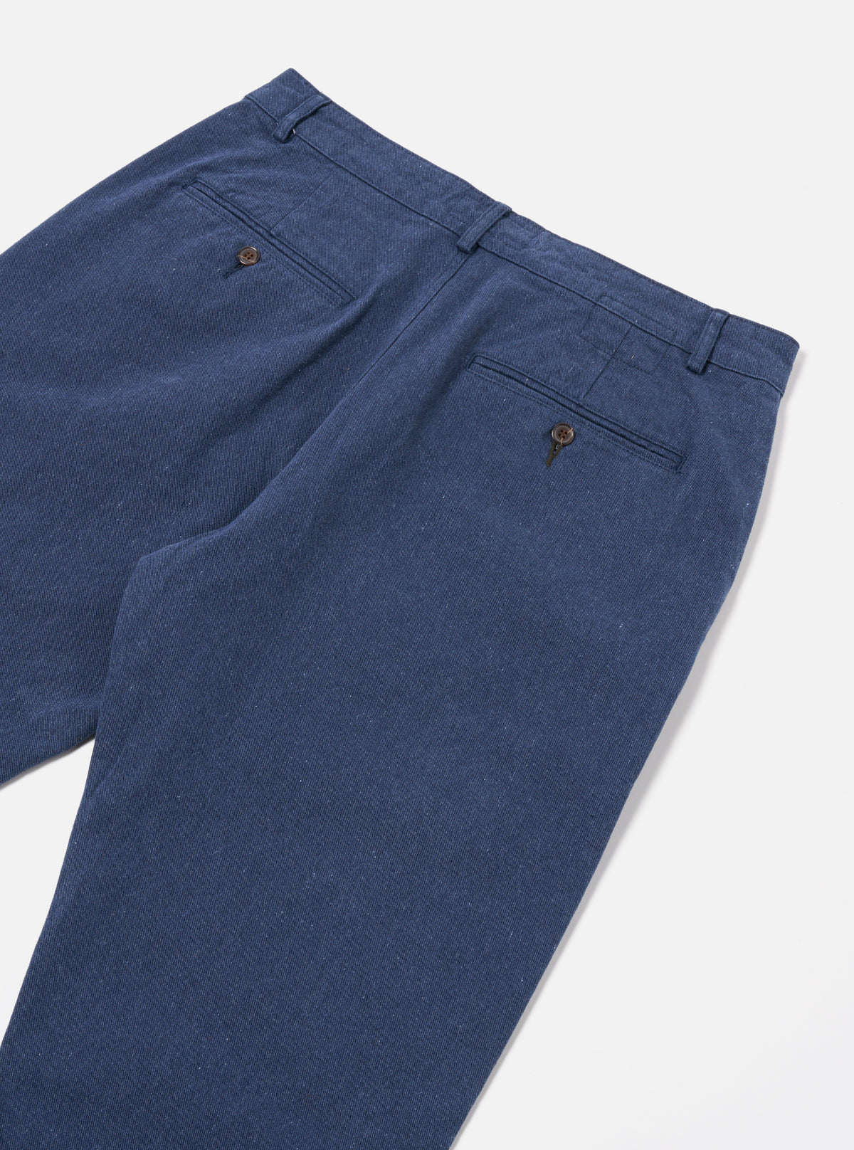 Universal Works Military Chino in Indigo Recycled Denim