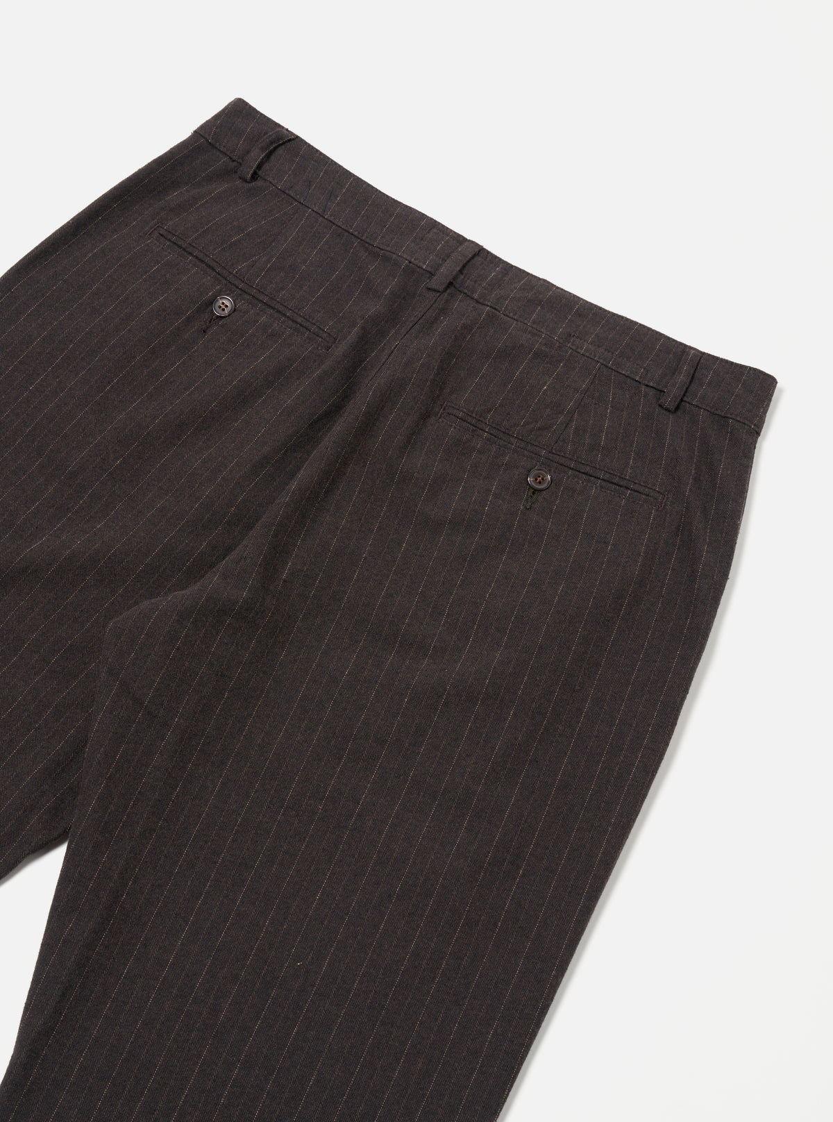 Universal Works Military Chino in Brown Italian Pinstripe