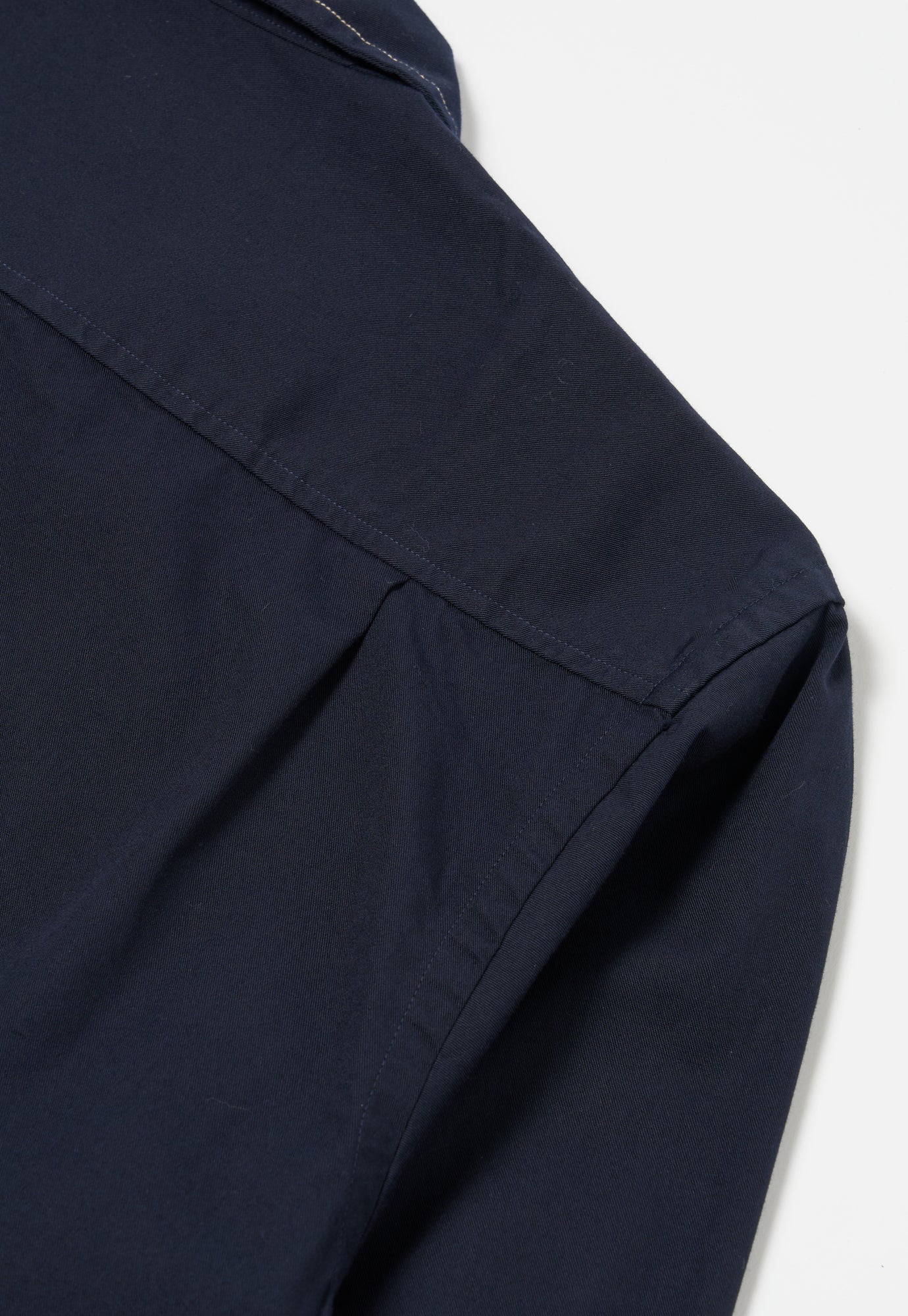 Universal Works L/S Utility Shirt in Navy Military Shirting