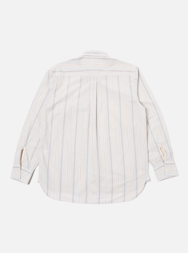 Universal Works Lazy Day Shirt in Ecru Sydney Stripe