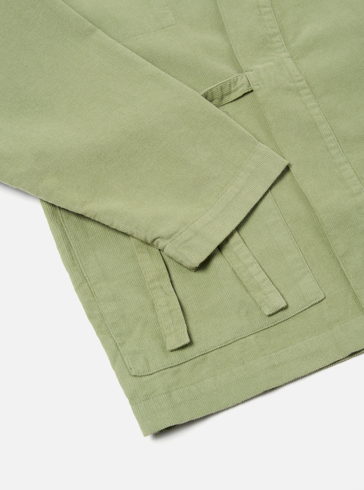 Universal Works Kyoto Work Jacket in Light Olive Fine Cord