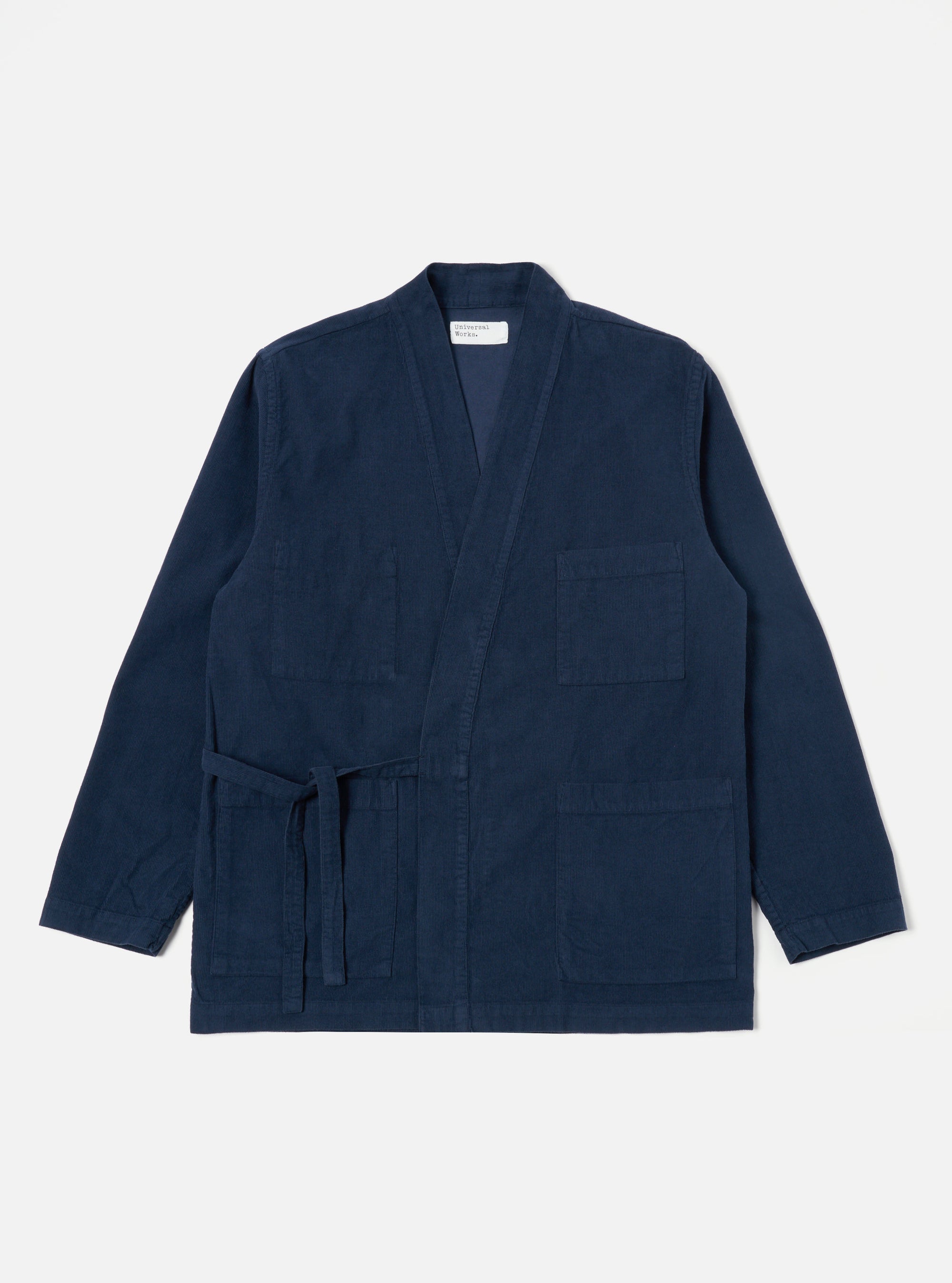 Universal Works Kyoto Work Jacket in Navy Fine Cord