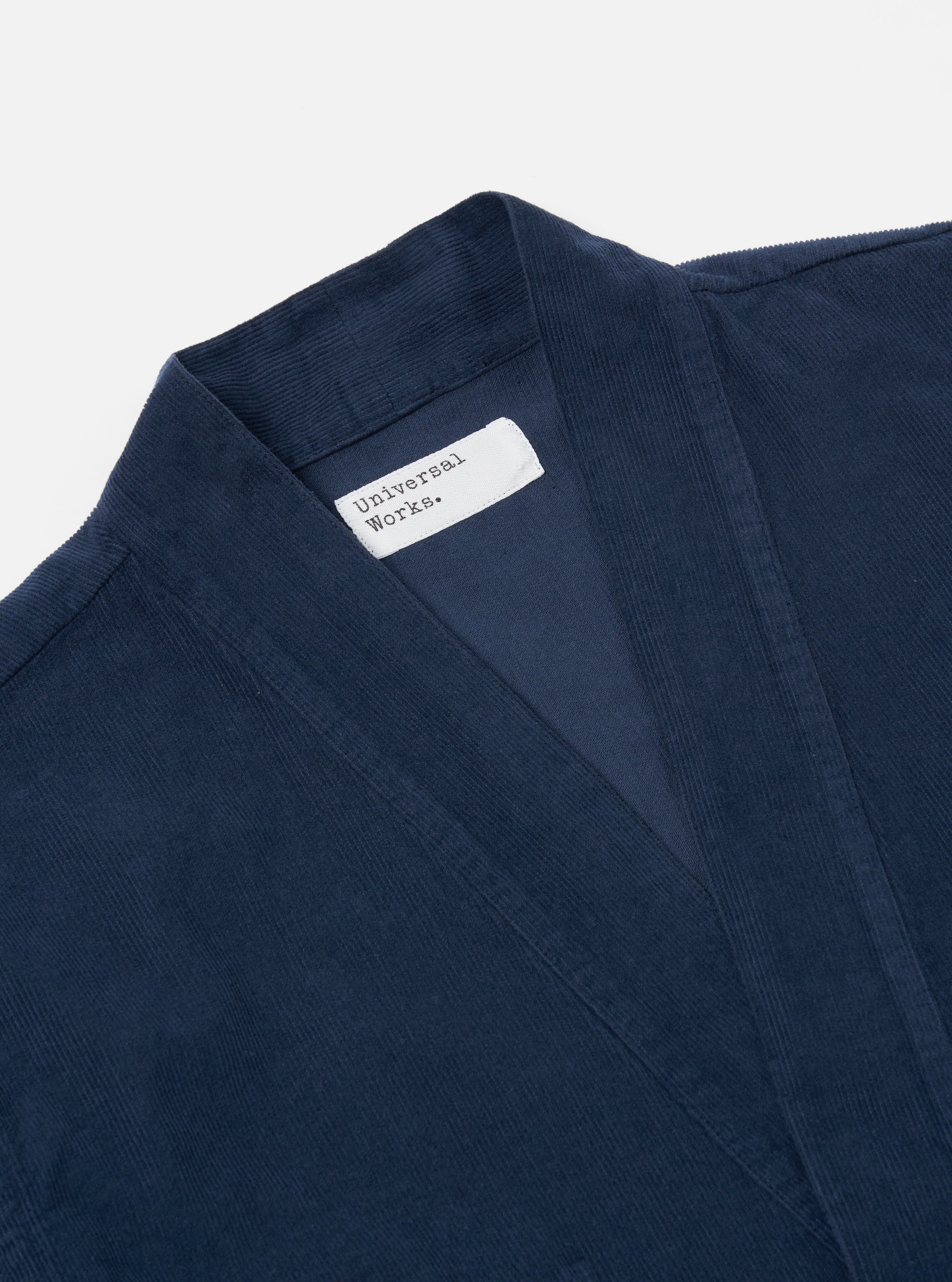 Universal Works Kyoto Work Jacket in Navy Fine Cord