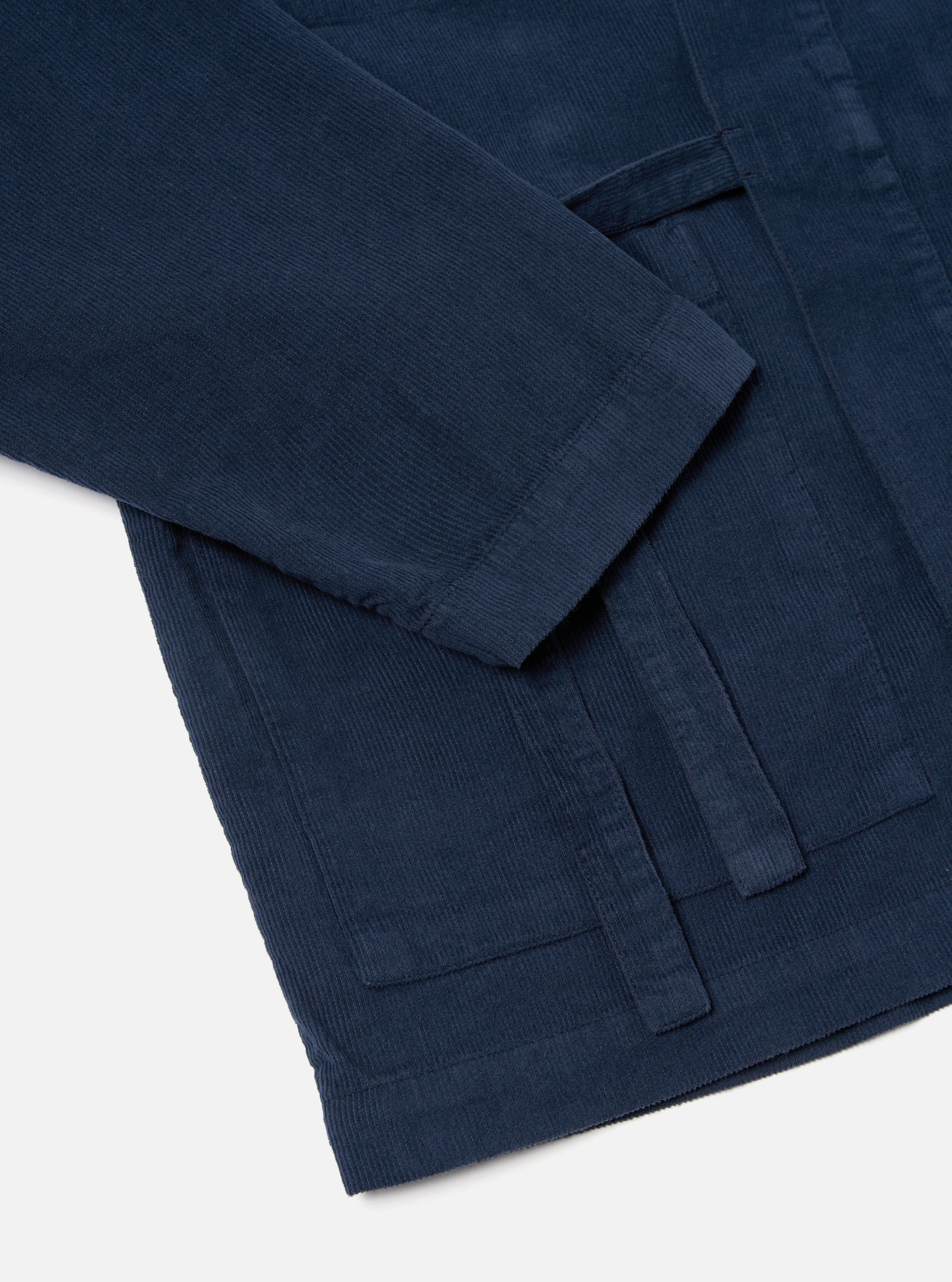 Universal Works Kyoto Work Jacket in Navy Fine Cord