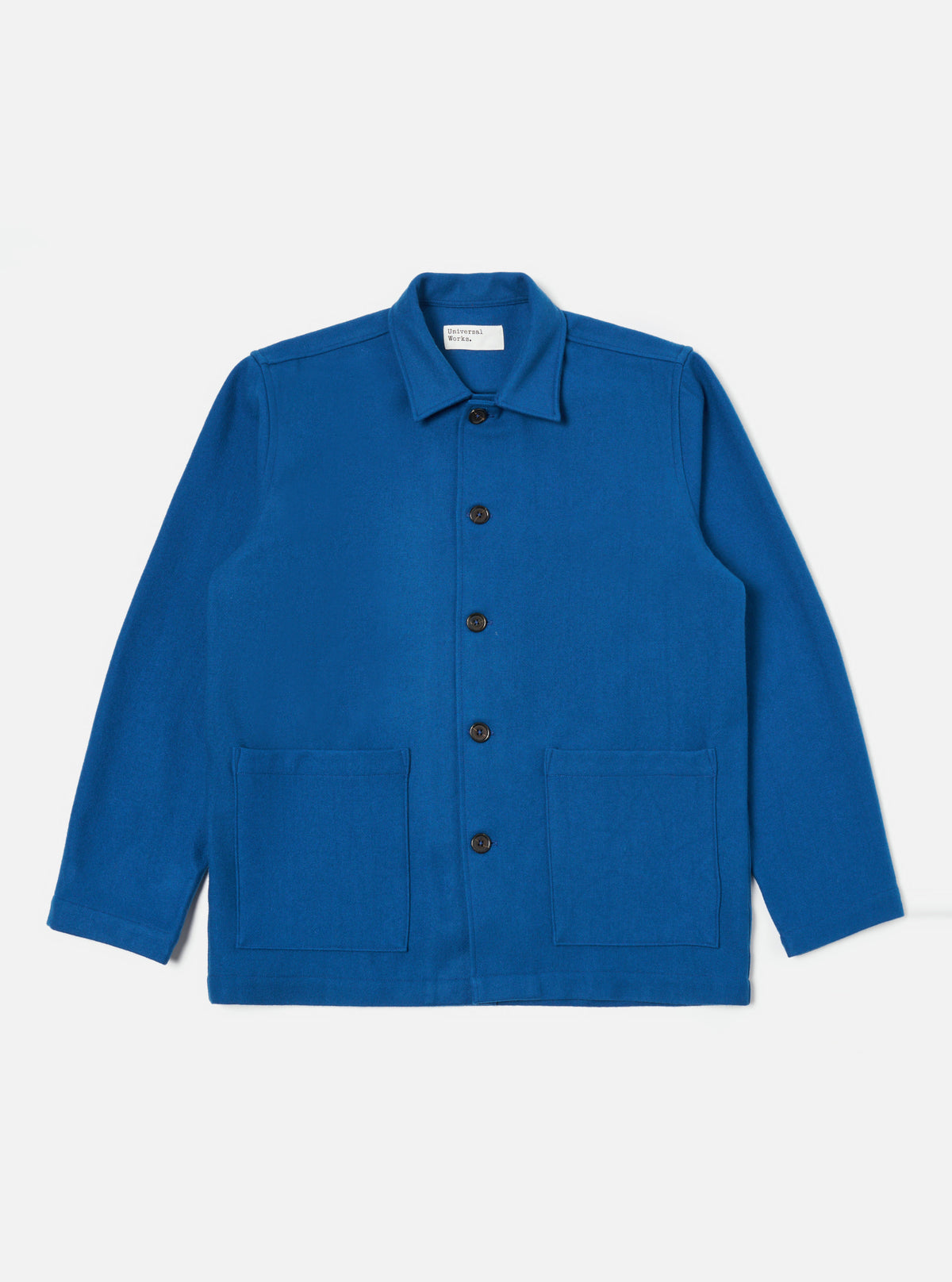 Universal Works Easy Jacket in Blue Melton