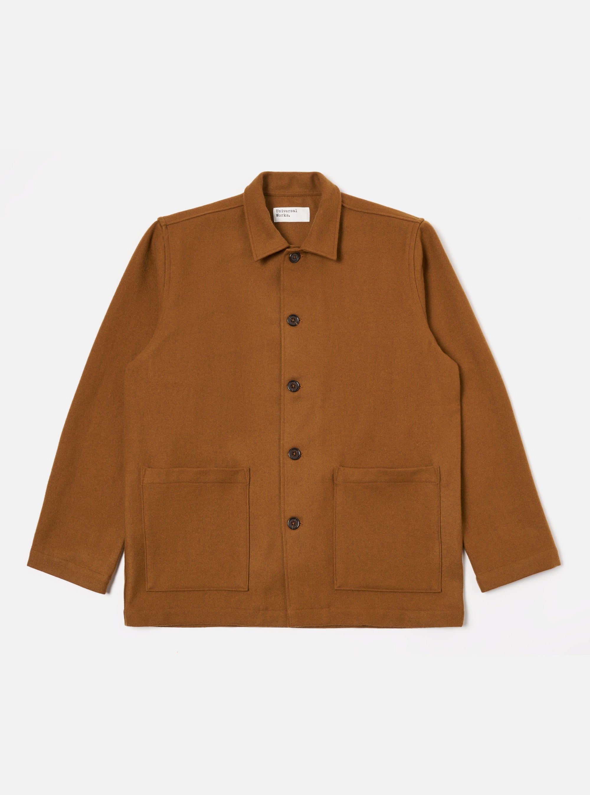 Universal Works Easy Jacket in Camel Melton