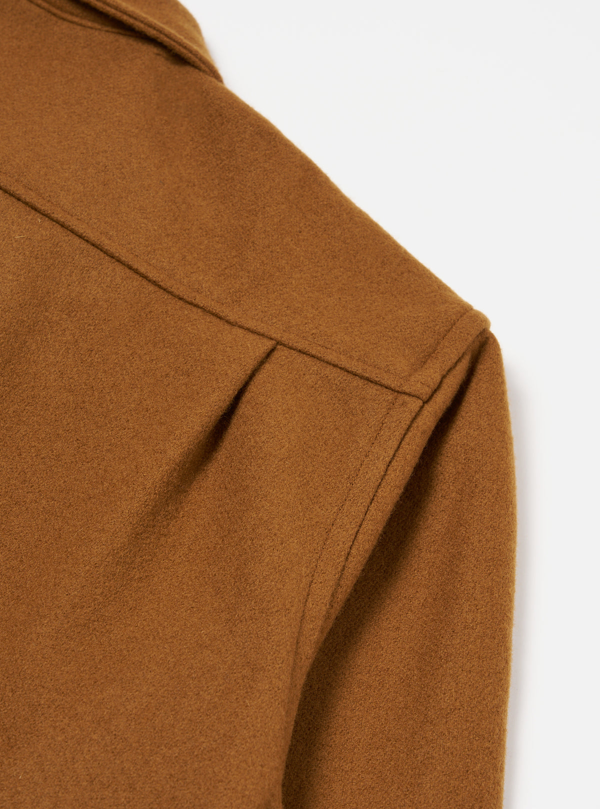 Universal Works Easy Jacket in Camel Melton