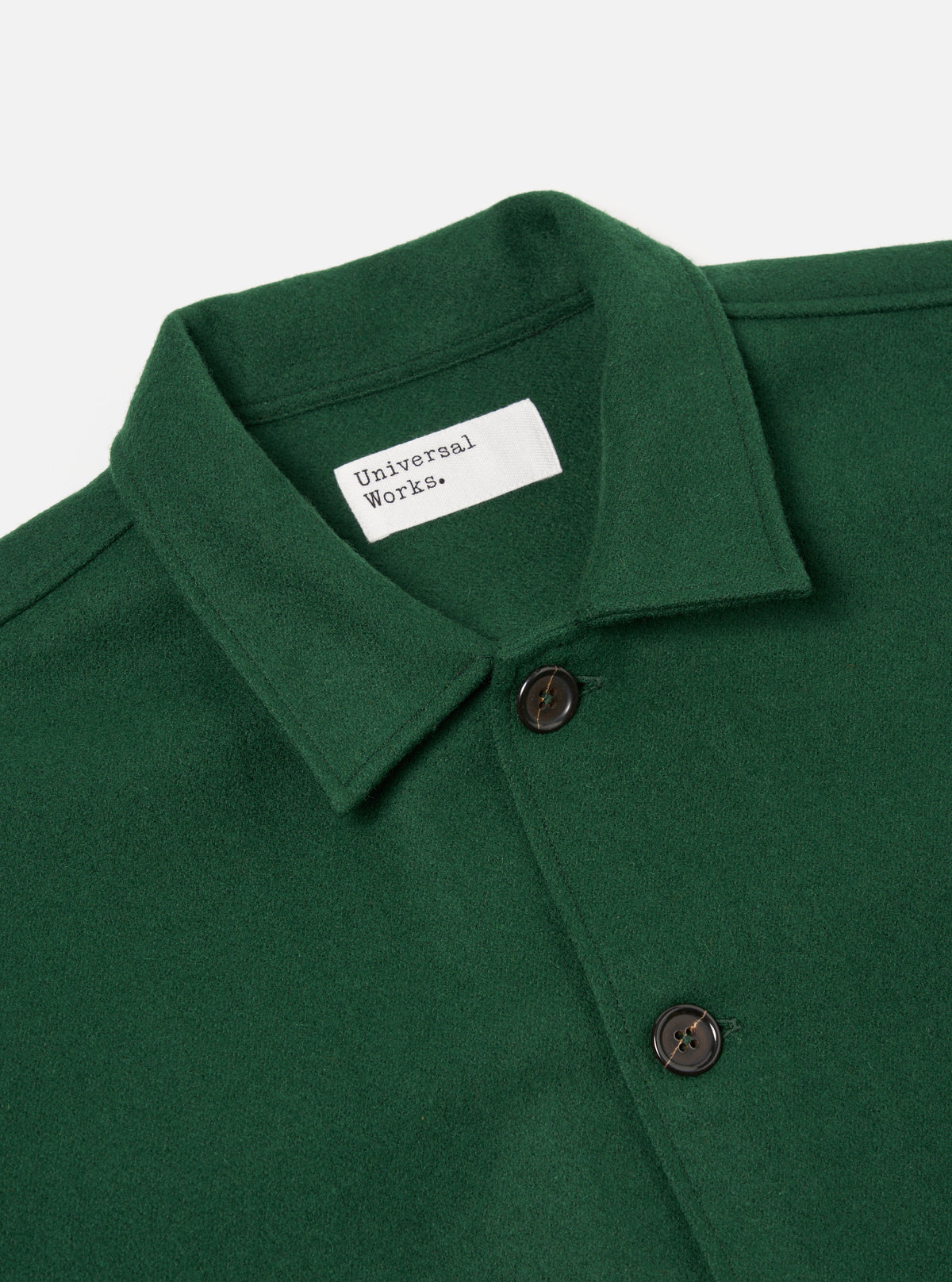 Universal Works Easy Jacket in Green Melton