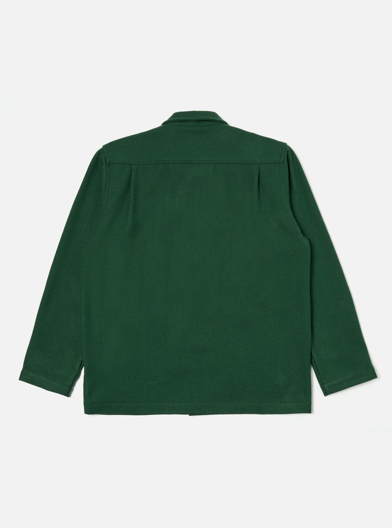 Universal Works Easy Jacket in Green Melton